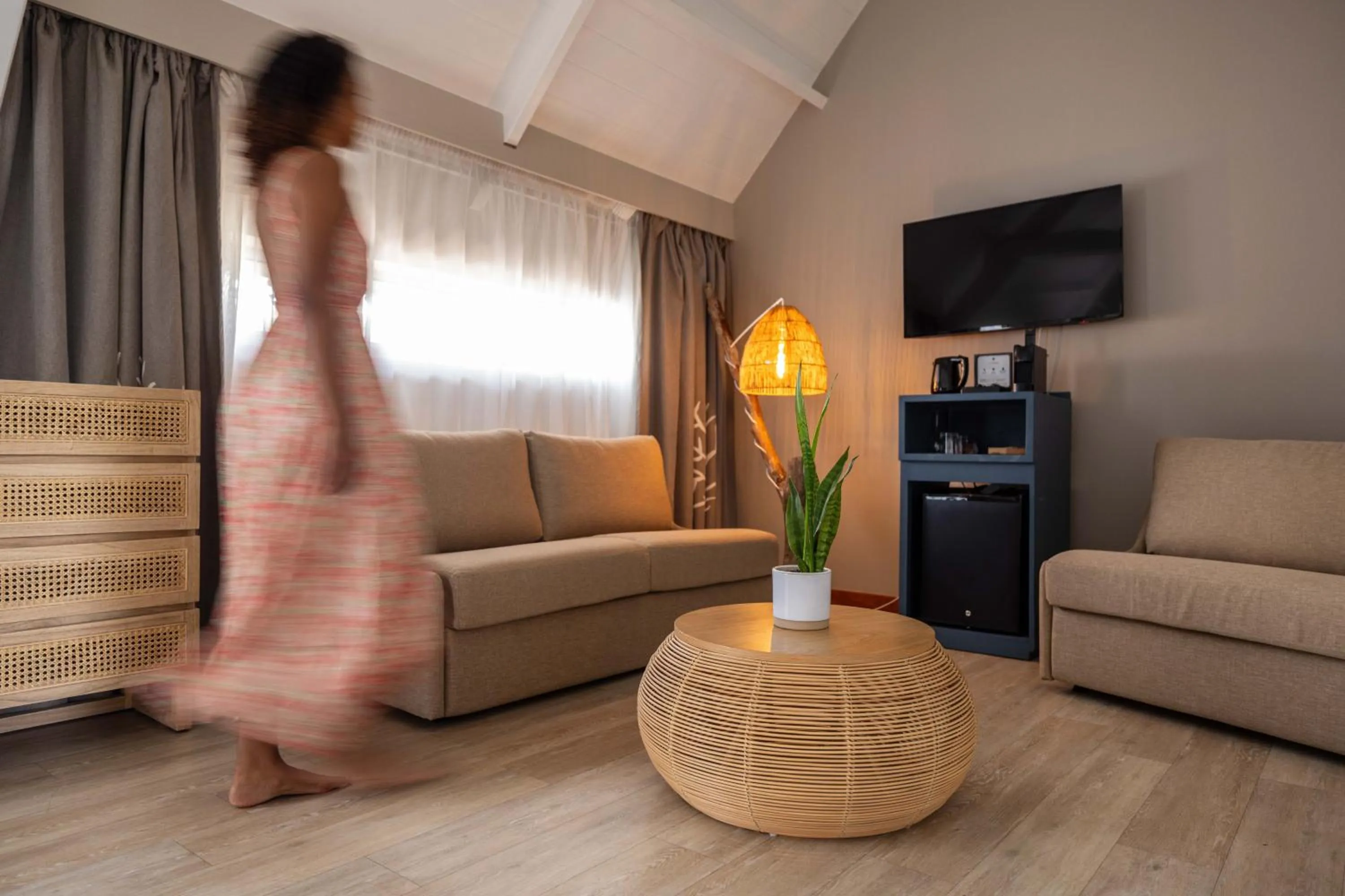 Living room in Hotel Le Boucan Canot