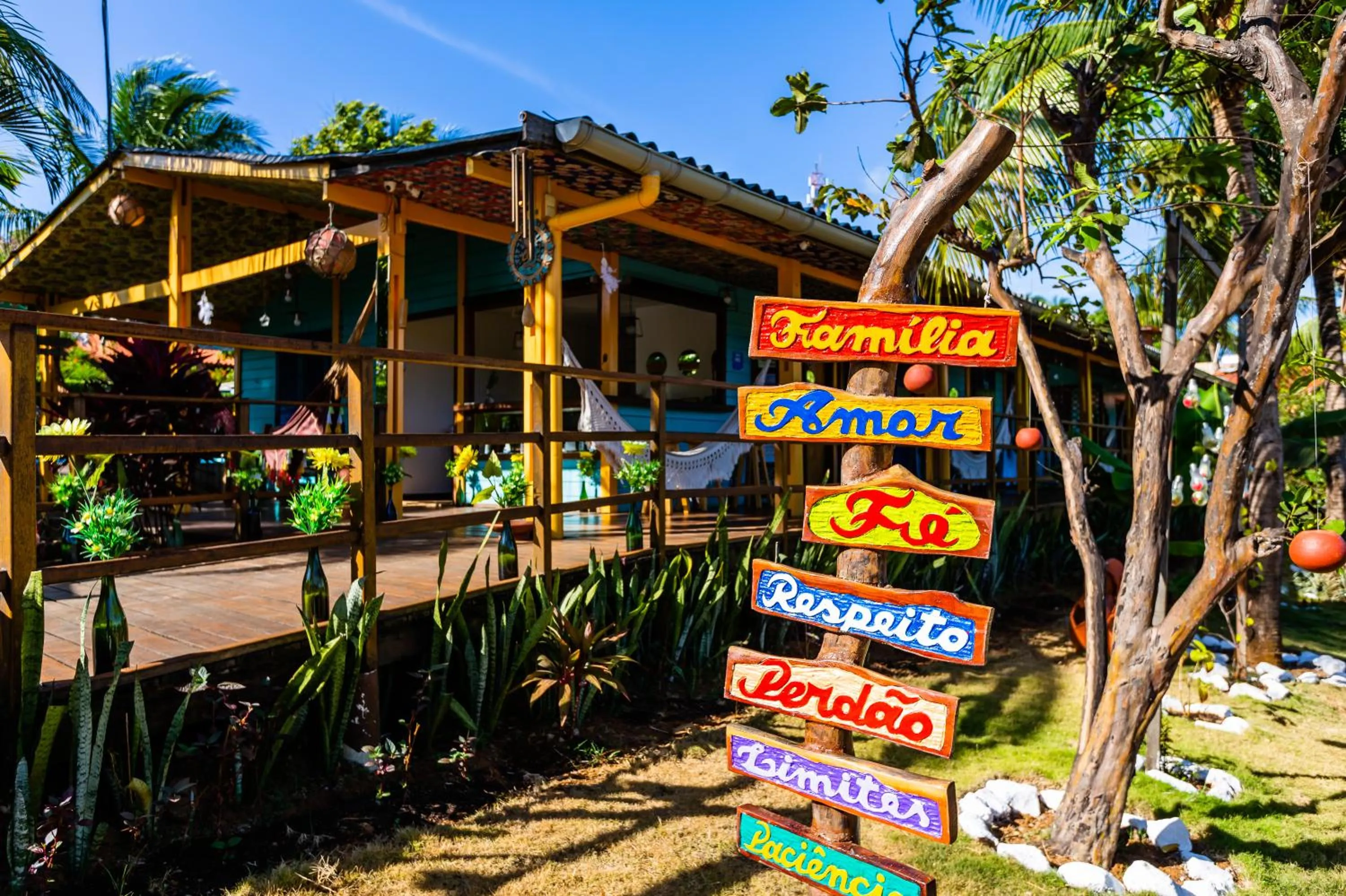 Seating area in Pousada Mar Aberto