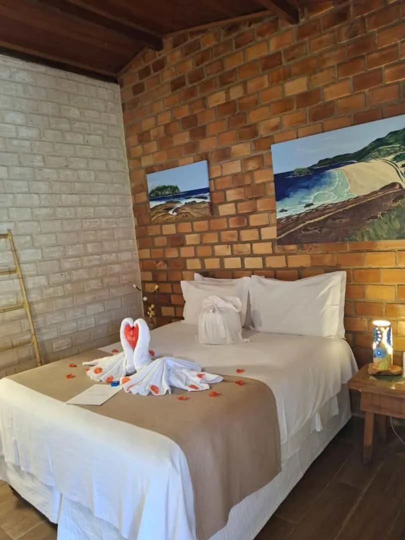 Bed in Pousada Mar Aberto