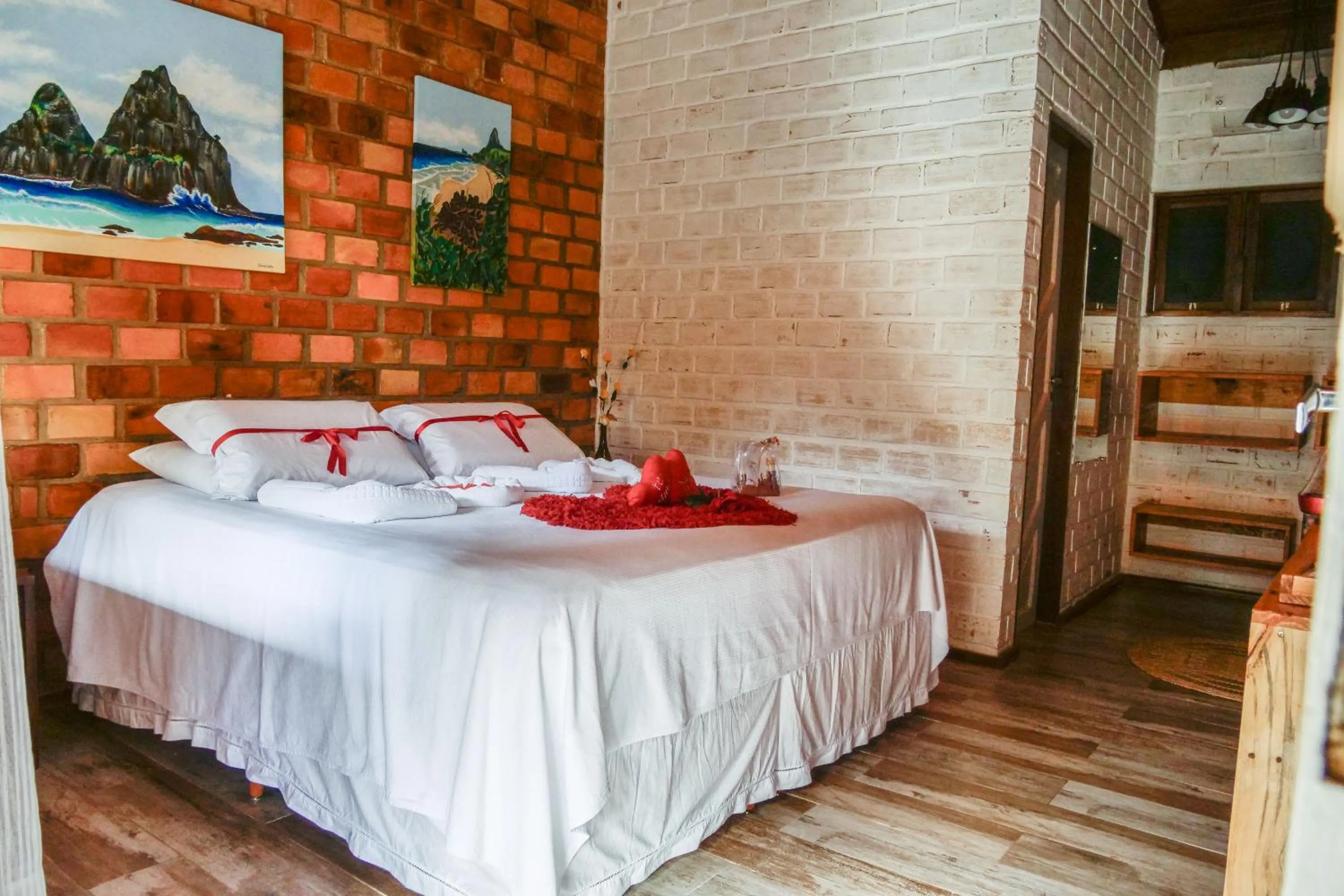 Bedroom, Bed in Pousada Mar Aberto