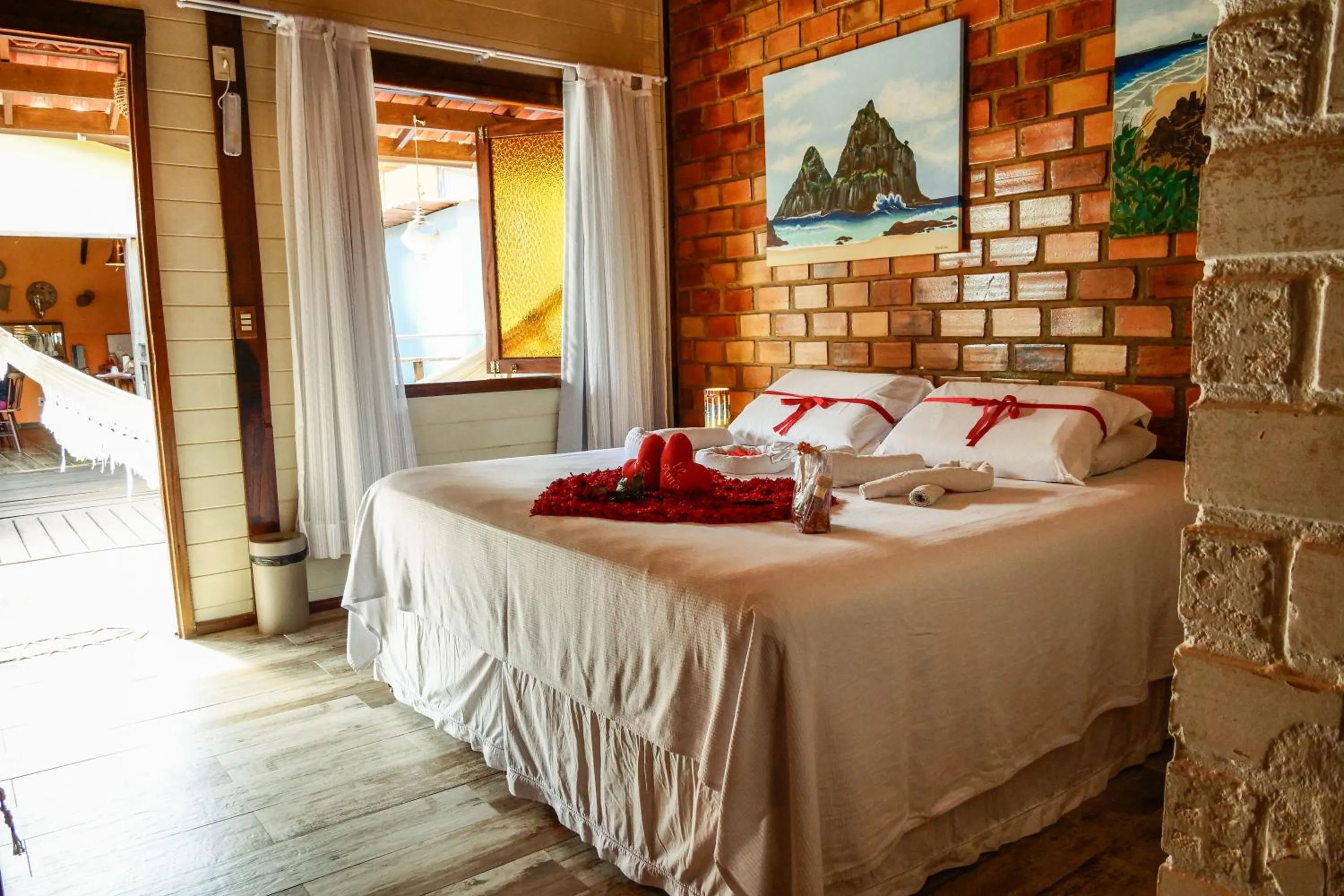 Bedroom, Bed in Pousada Mar Aberto