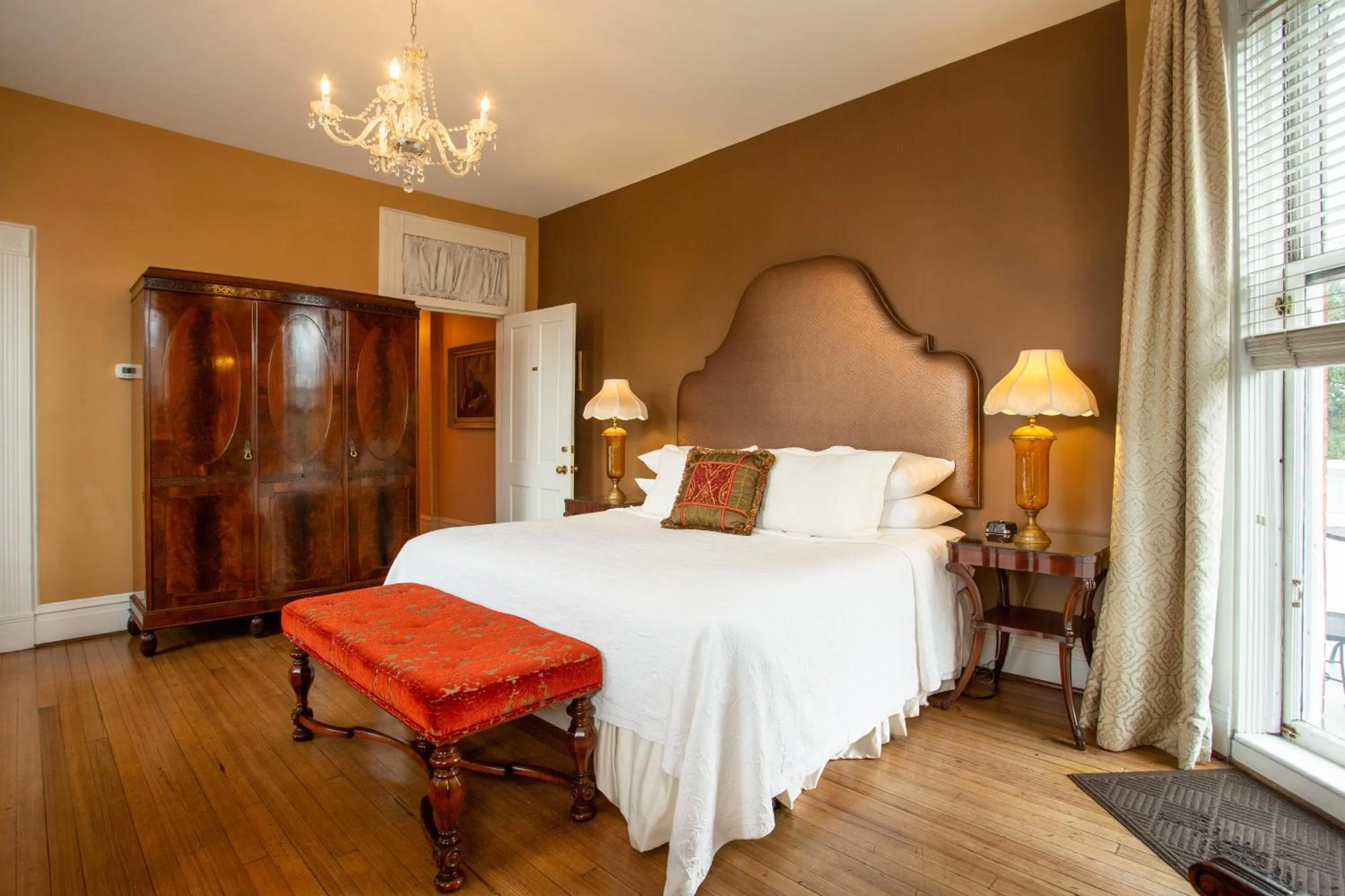 Bedroom, Bed in Kehoe House, Historic Inns of Savannah Collection