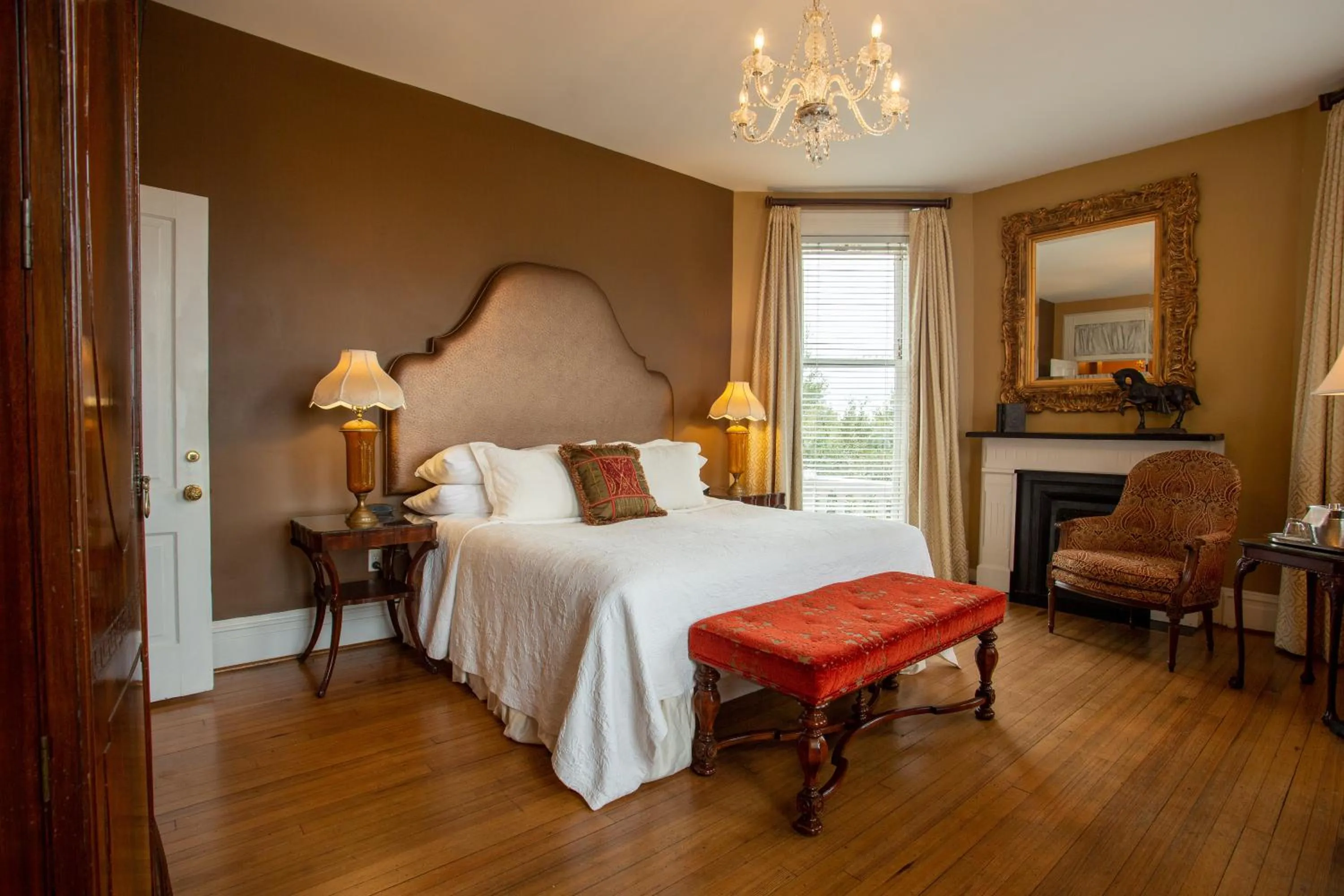 Bedroom, Bed in Kehoe House, Historic Inns of Savannah Collection