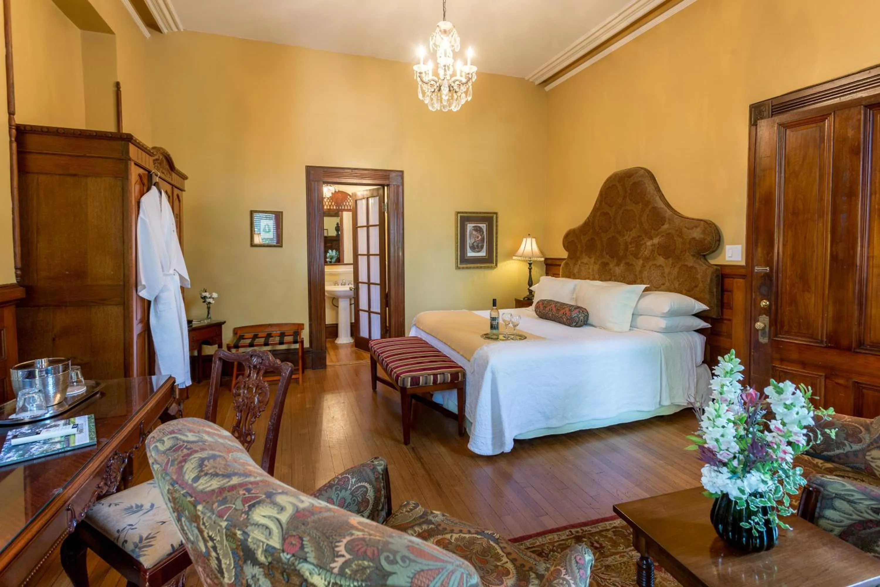Bedroom, Bed in Kehoe House, Historic Inns of Savannah Collection