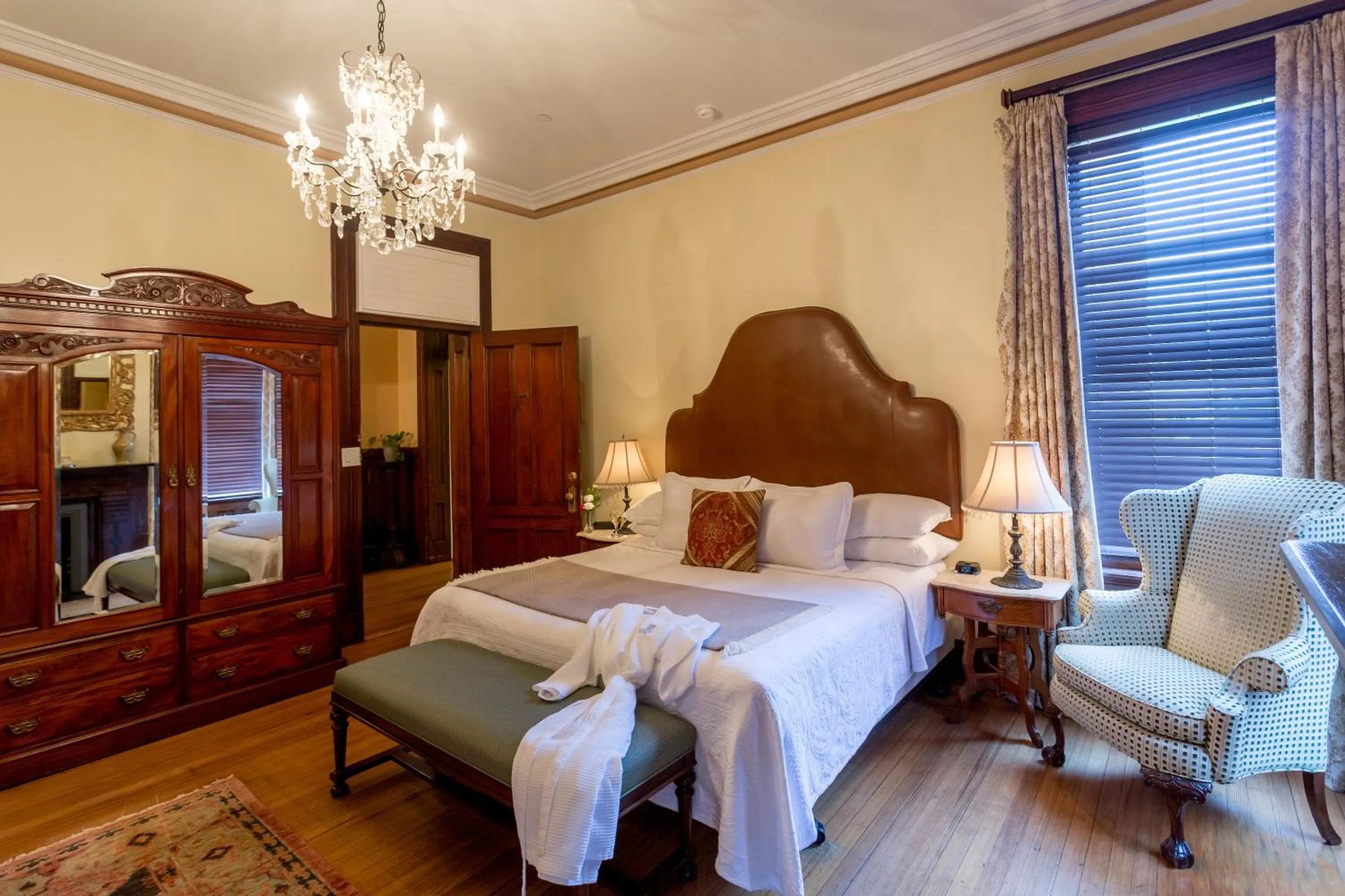 Bedroom, Bed in Kehoe House, Historic Inns of Savannah Collection