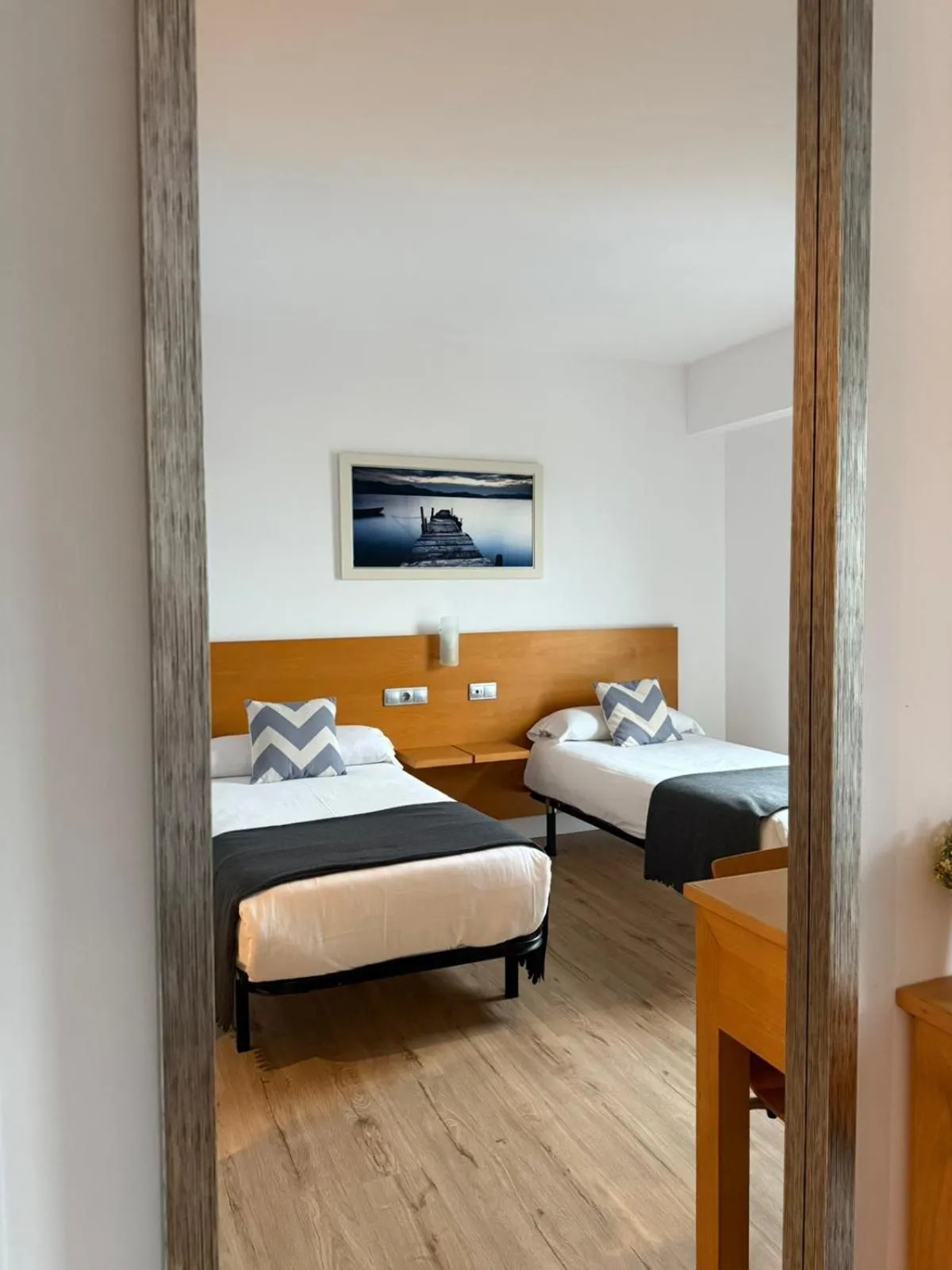 Bed in Hotel Txintxua