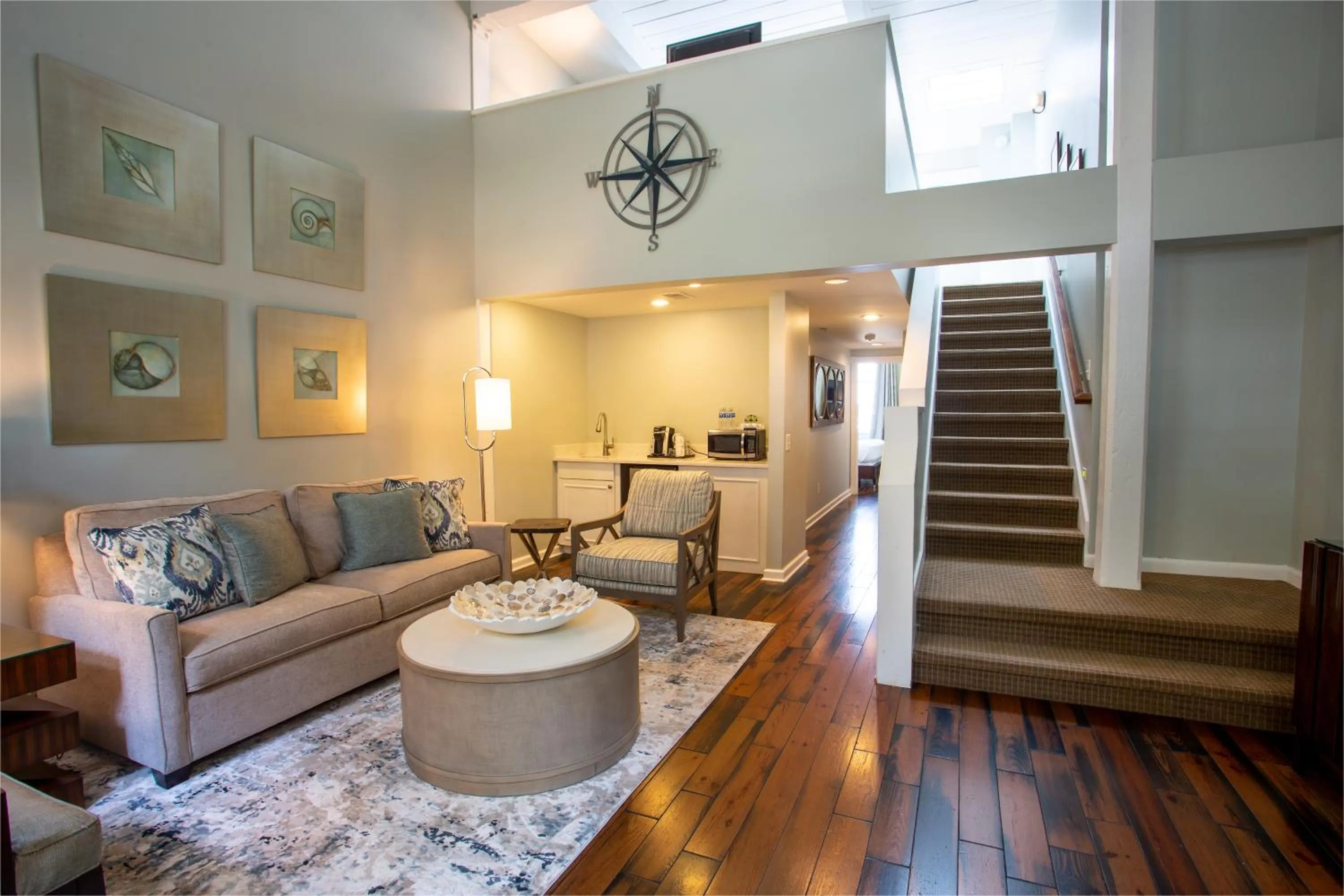 Seating area in Olde Harbour Inn, Historic Inns of Savannah Collection