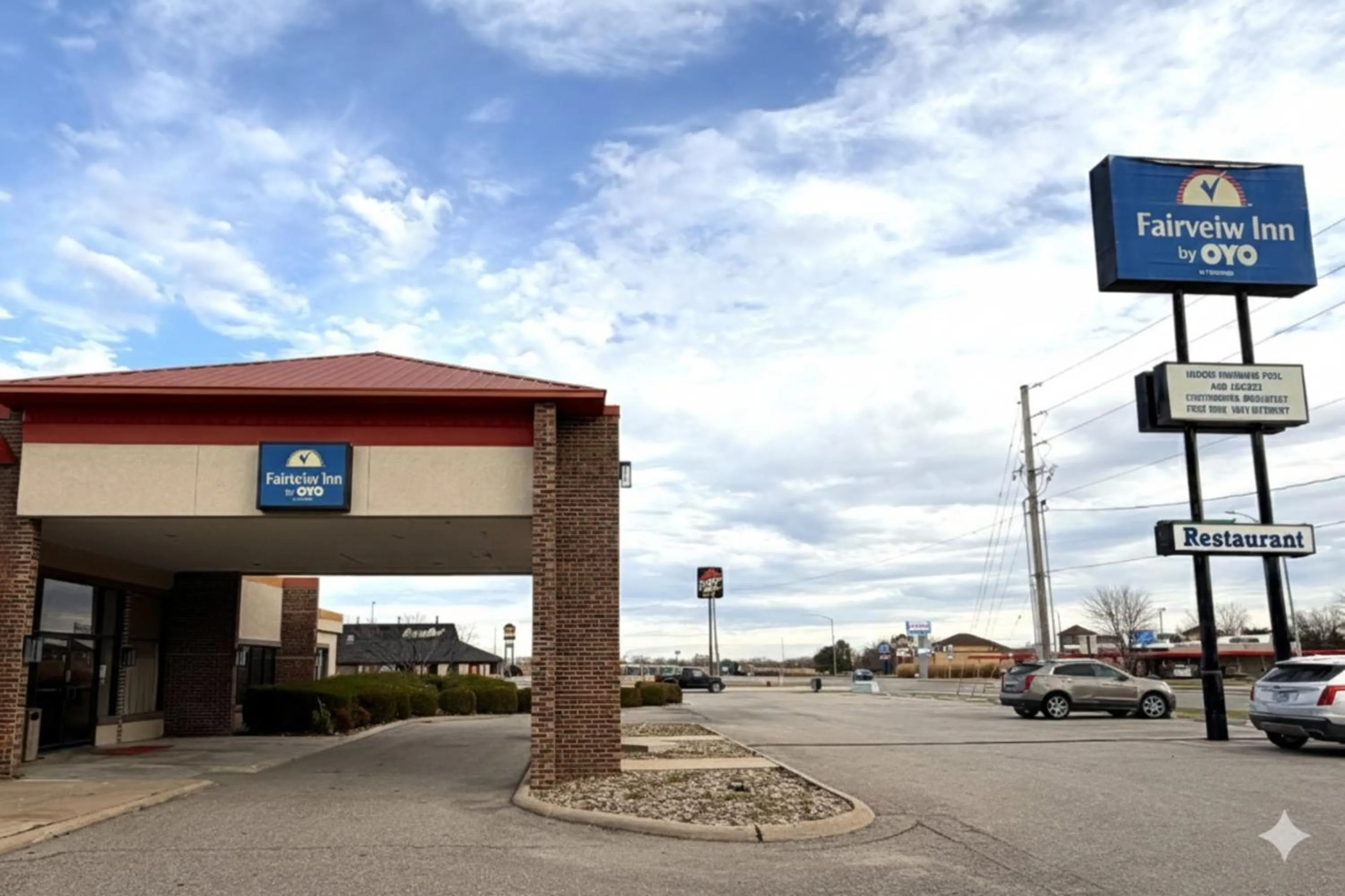 Parking in Fairview Inn Hesston Near Wichita