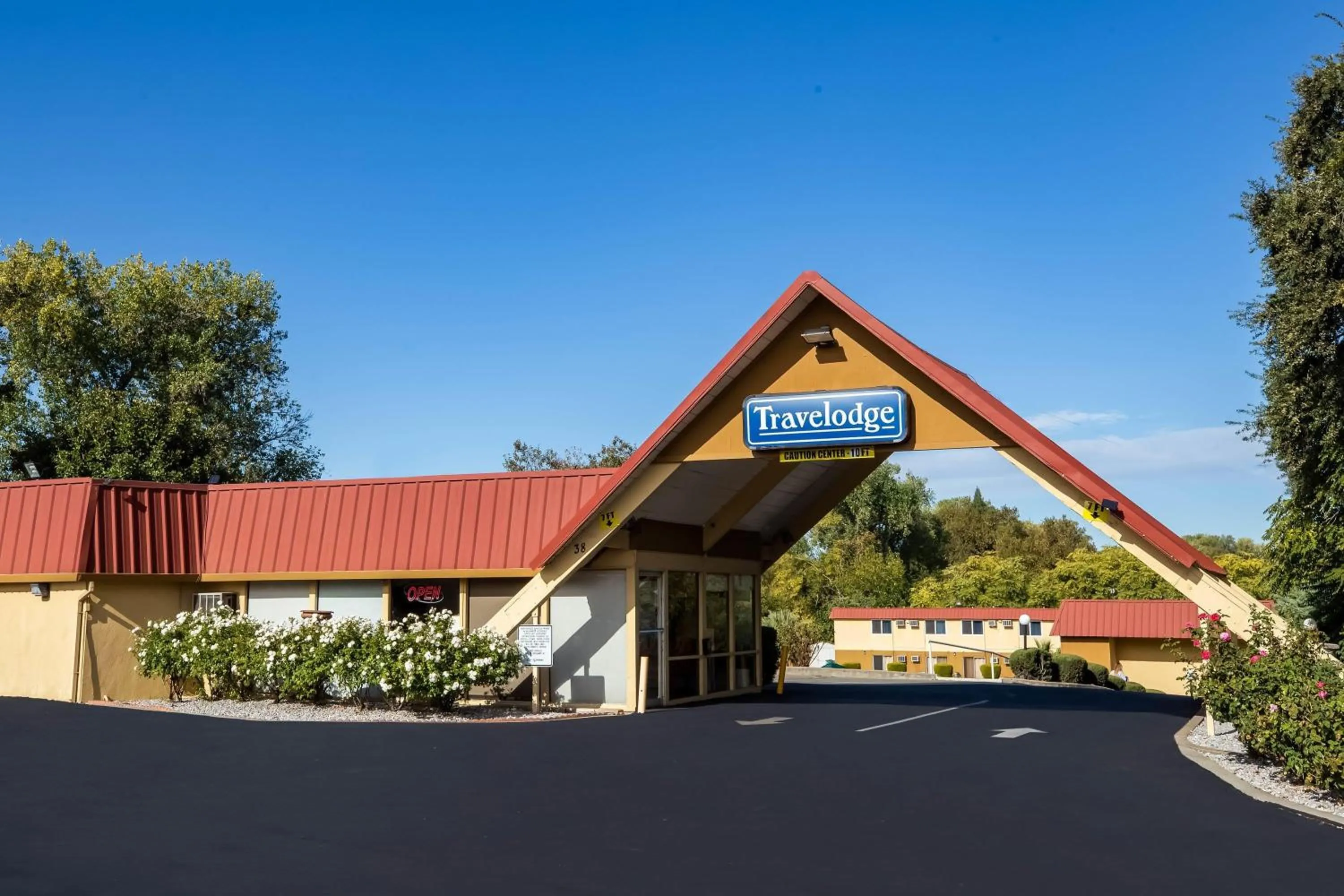Property building in Travelodge by Wyndham Red Bluff South of Redding