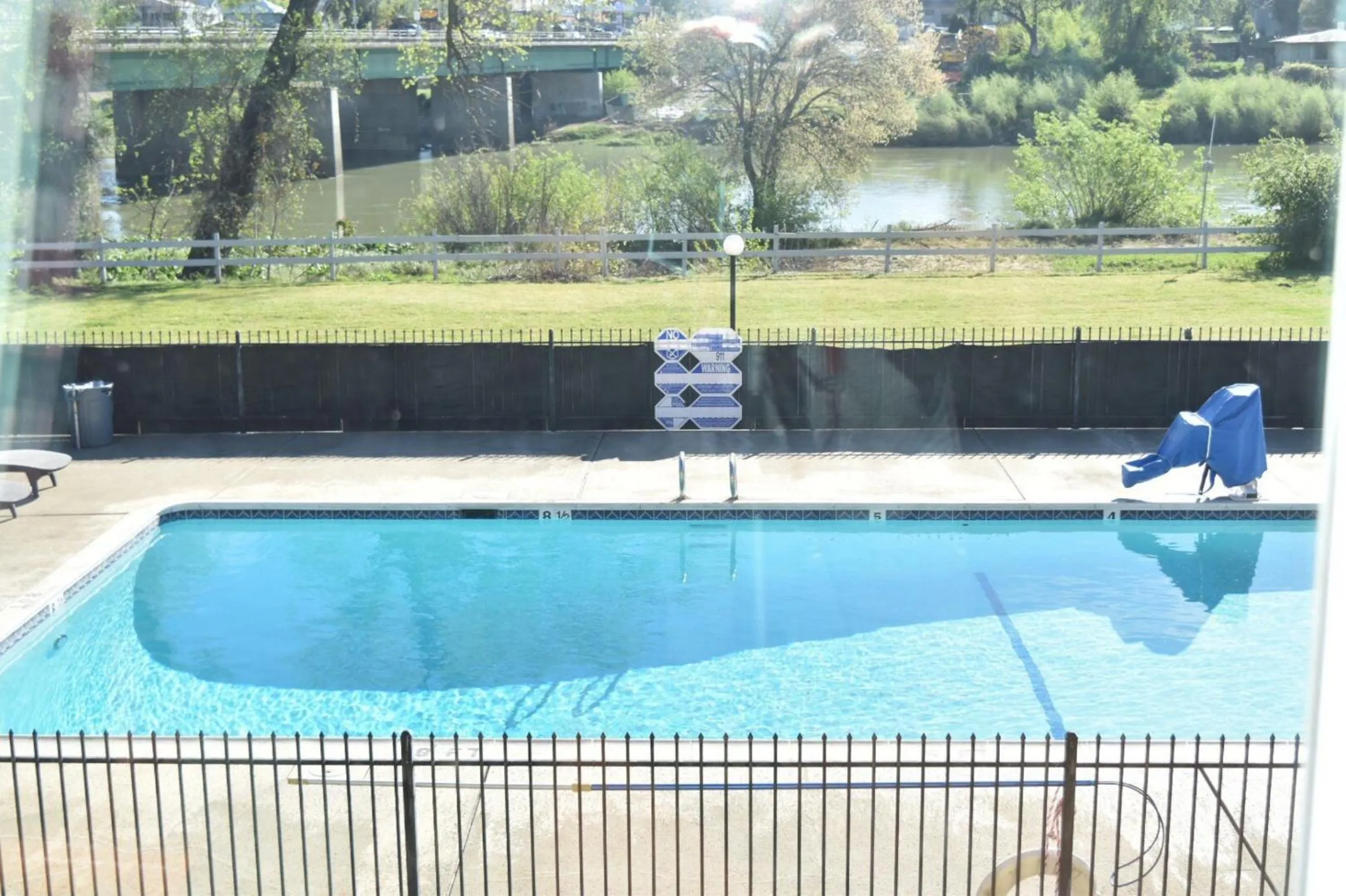 Pool view in Travelodge by Wyndham Red Bluff South of Redding