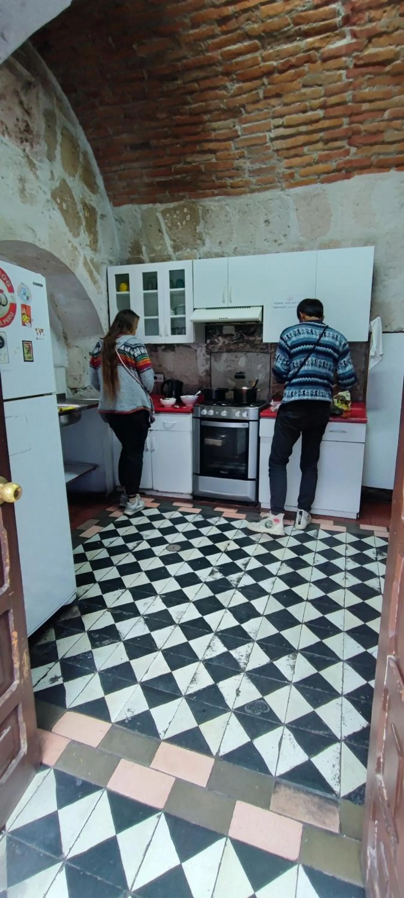 Kitchen or kitchenette in Flying Dog Hostel Arequipa