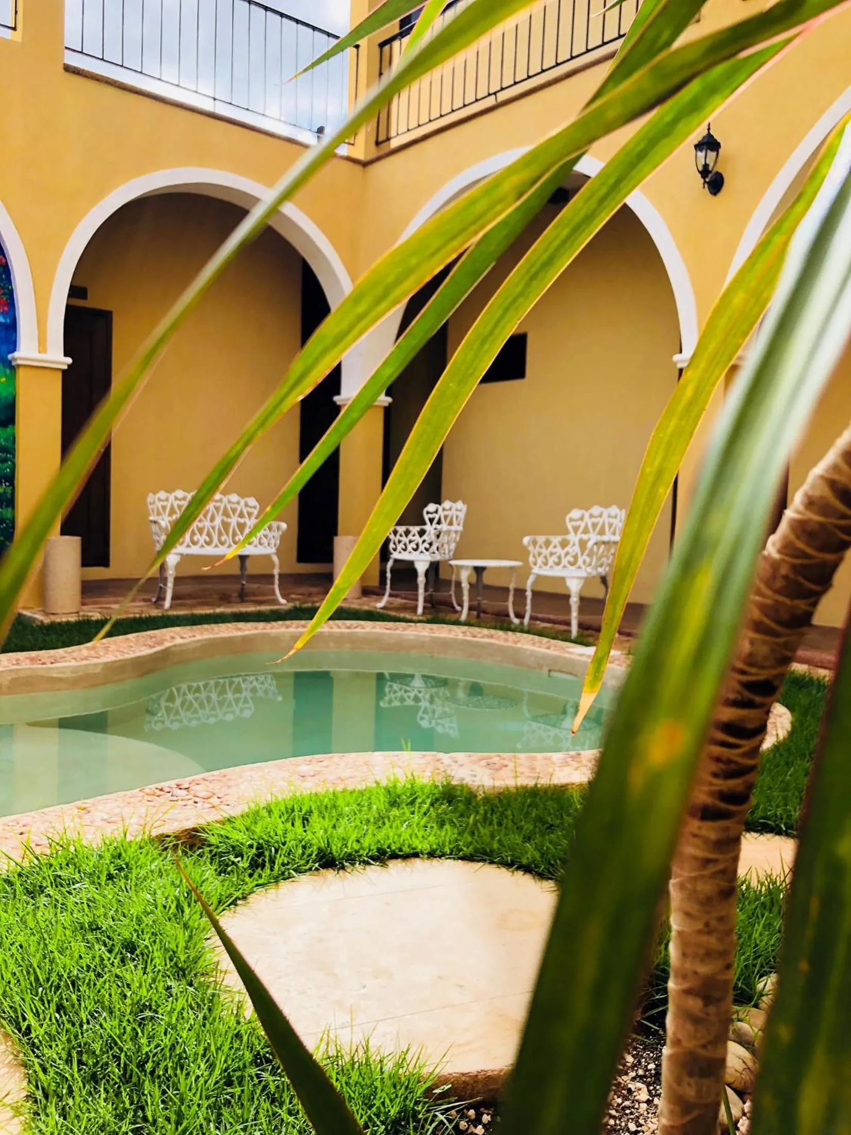 Pool view in Casa Sisal Valladolid Yuc