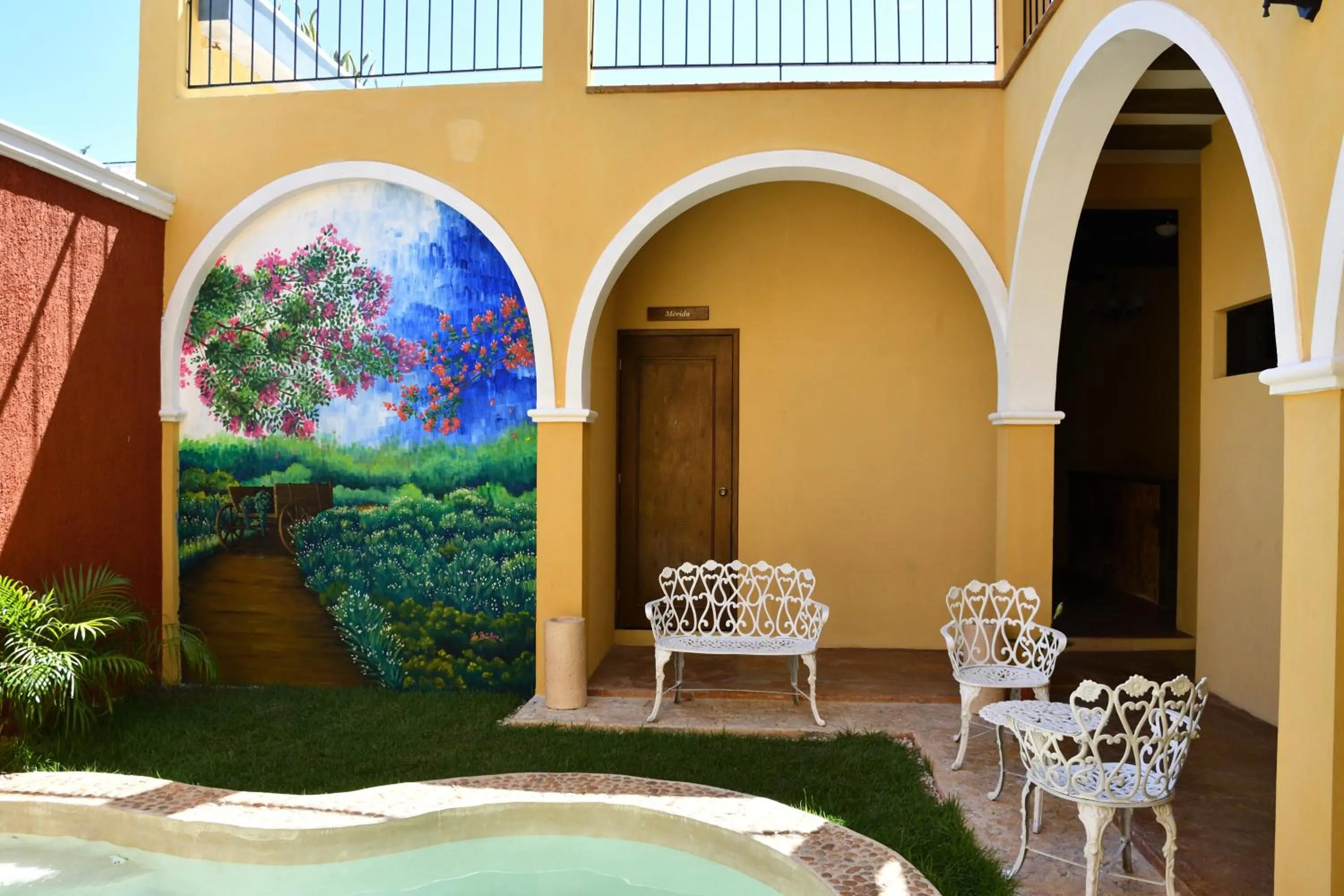 Patio in Casa Sisal Valladolid Yuc