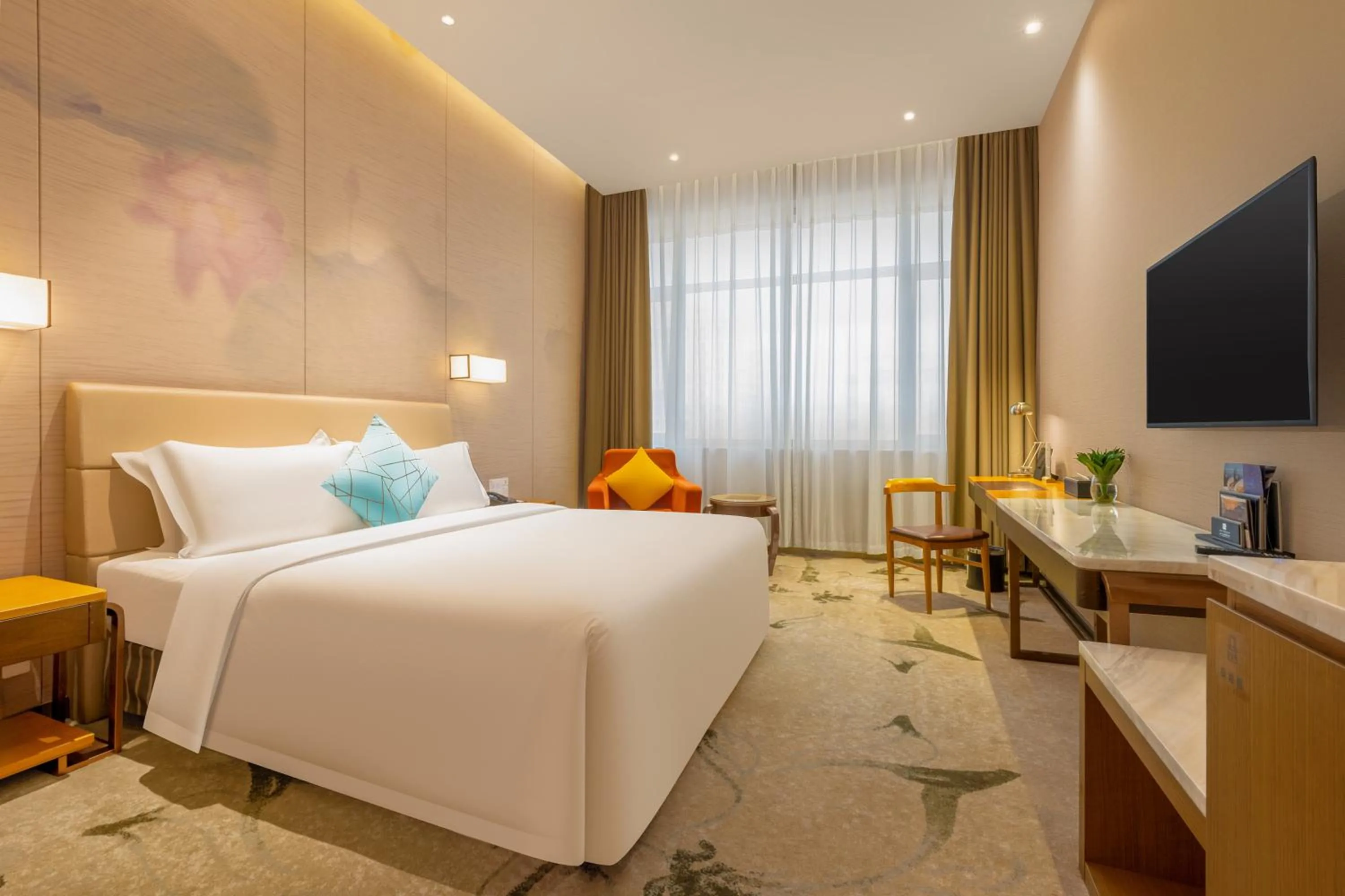 Bed in Guanganmen Grand Metropark Hotel Beijing