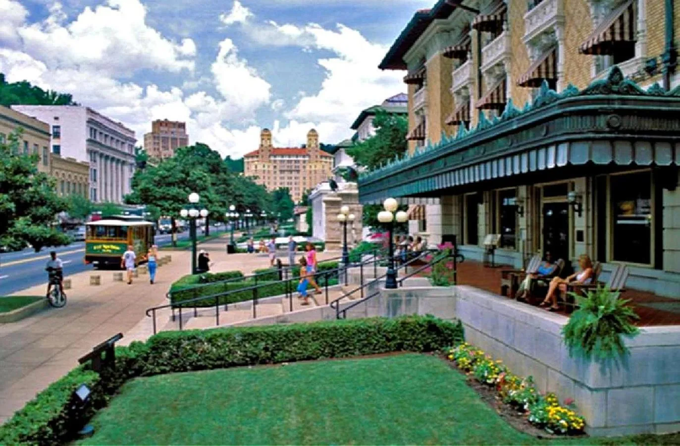 City view in Secluded Home with Mini Waterfall and a Creek in Hot Springs