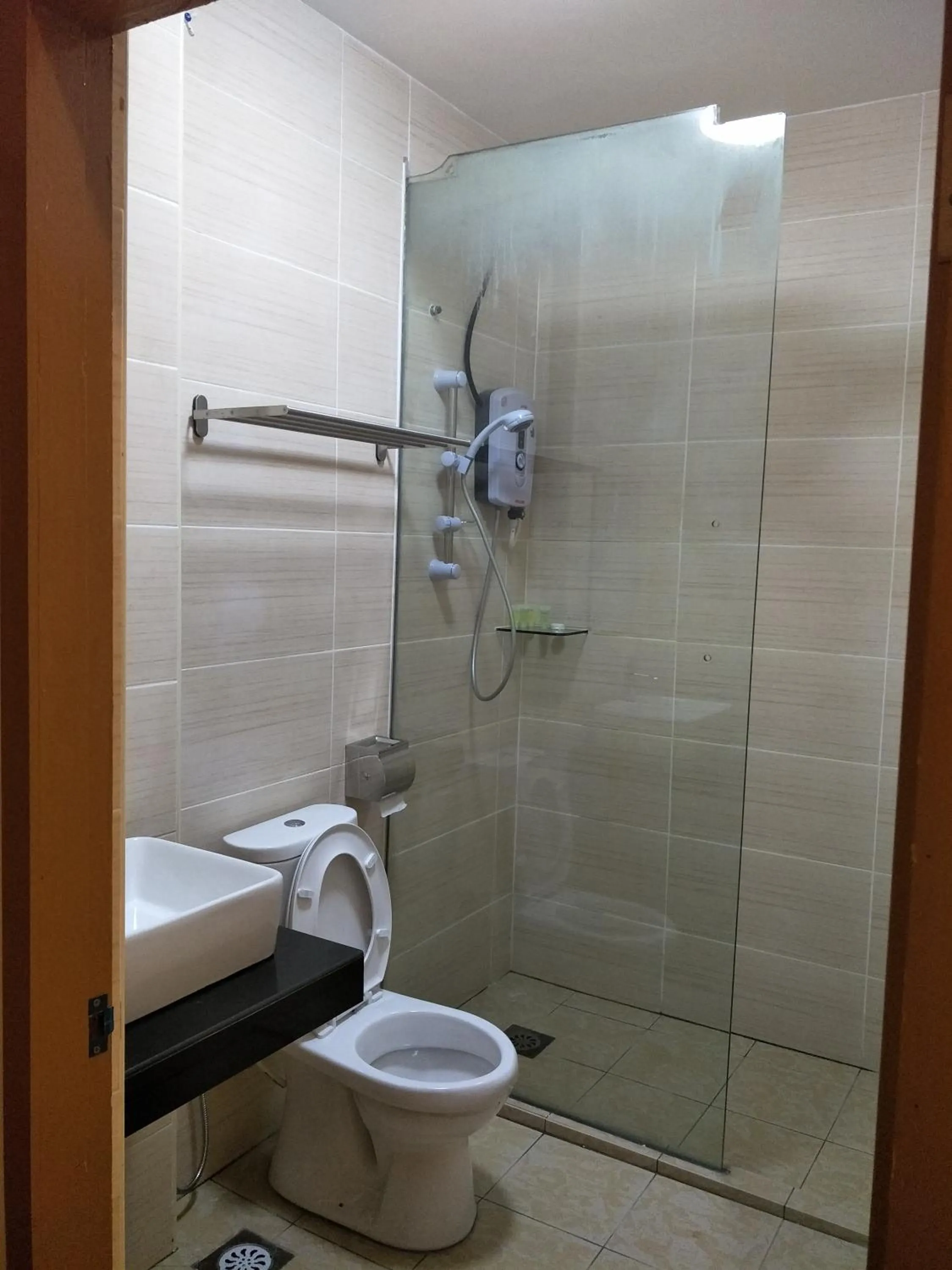 Toilet in Anderson Hotel