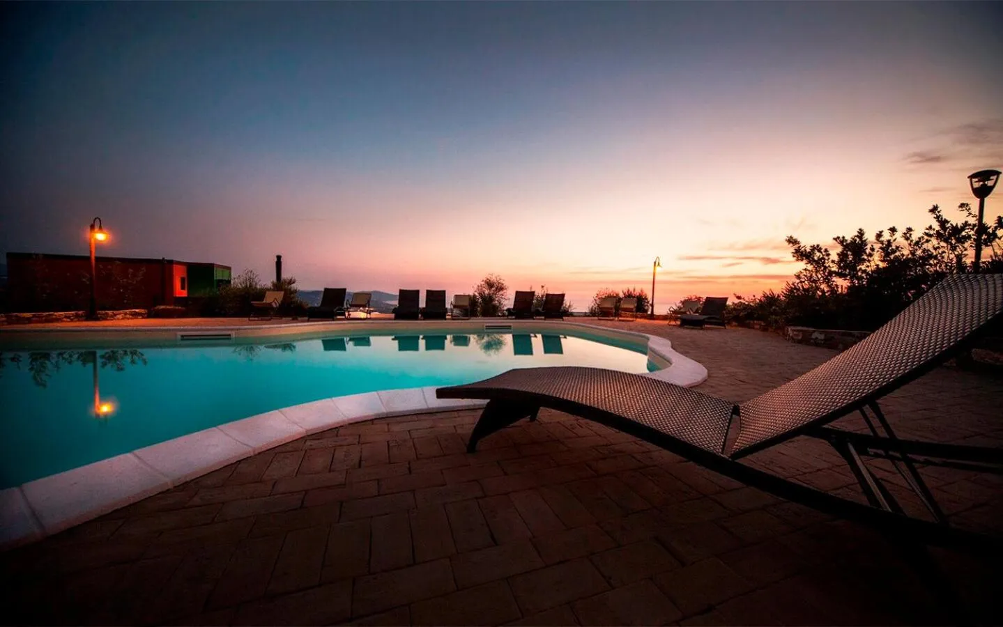 Pool view in Borgo La Pietraia