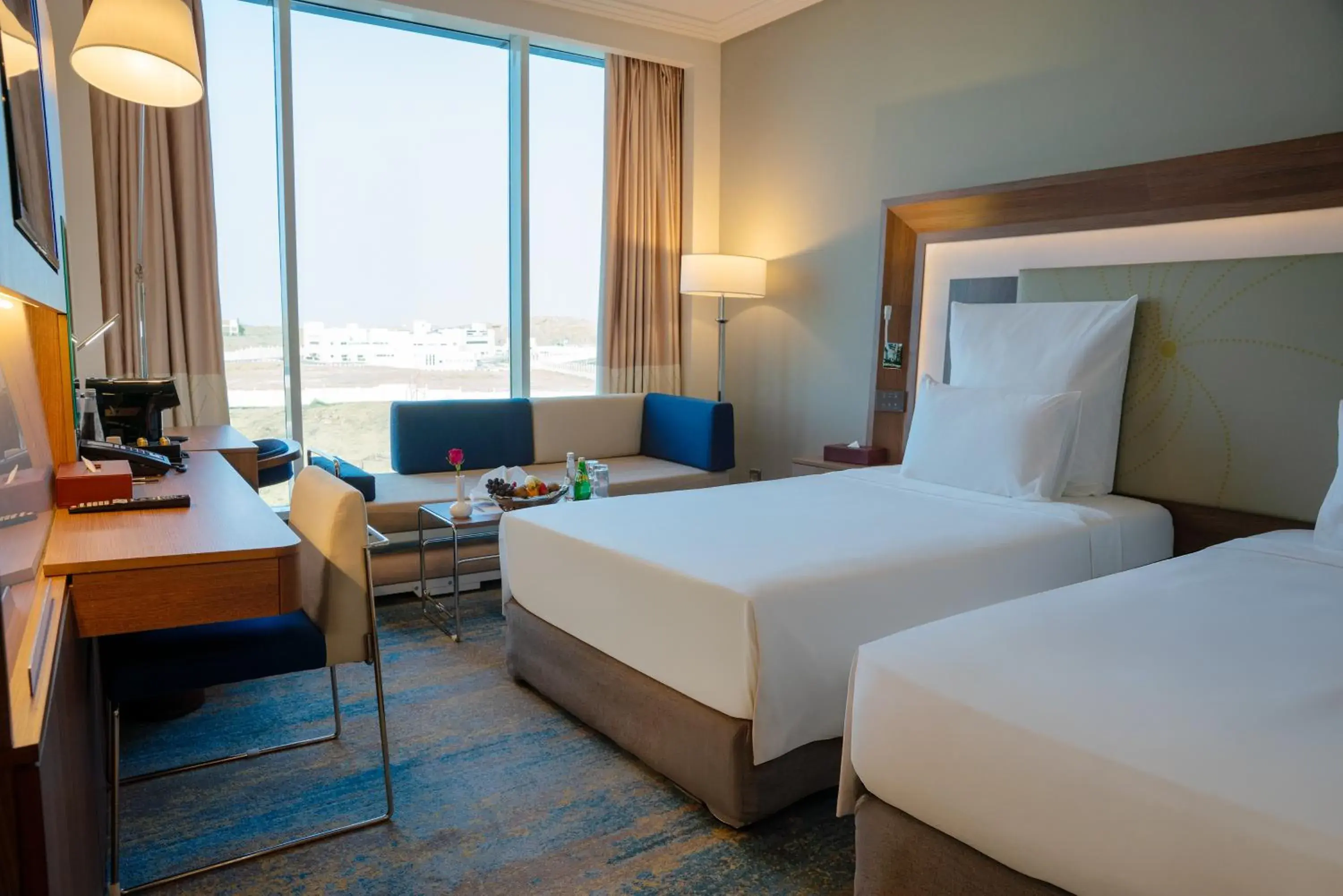 Superior Twin Room with Pool View in Novotel Jazan Superior Twin Room with Pool View in Novotel Jazan