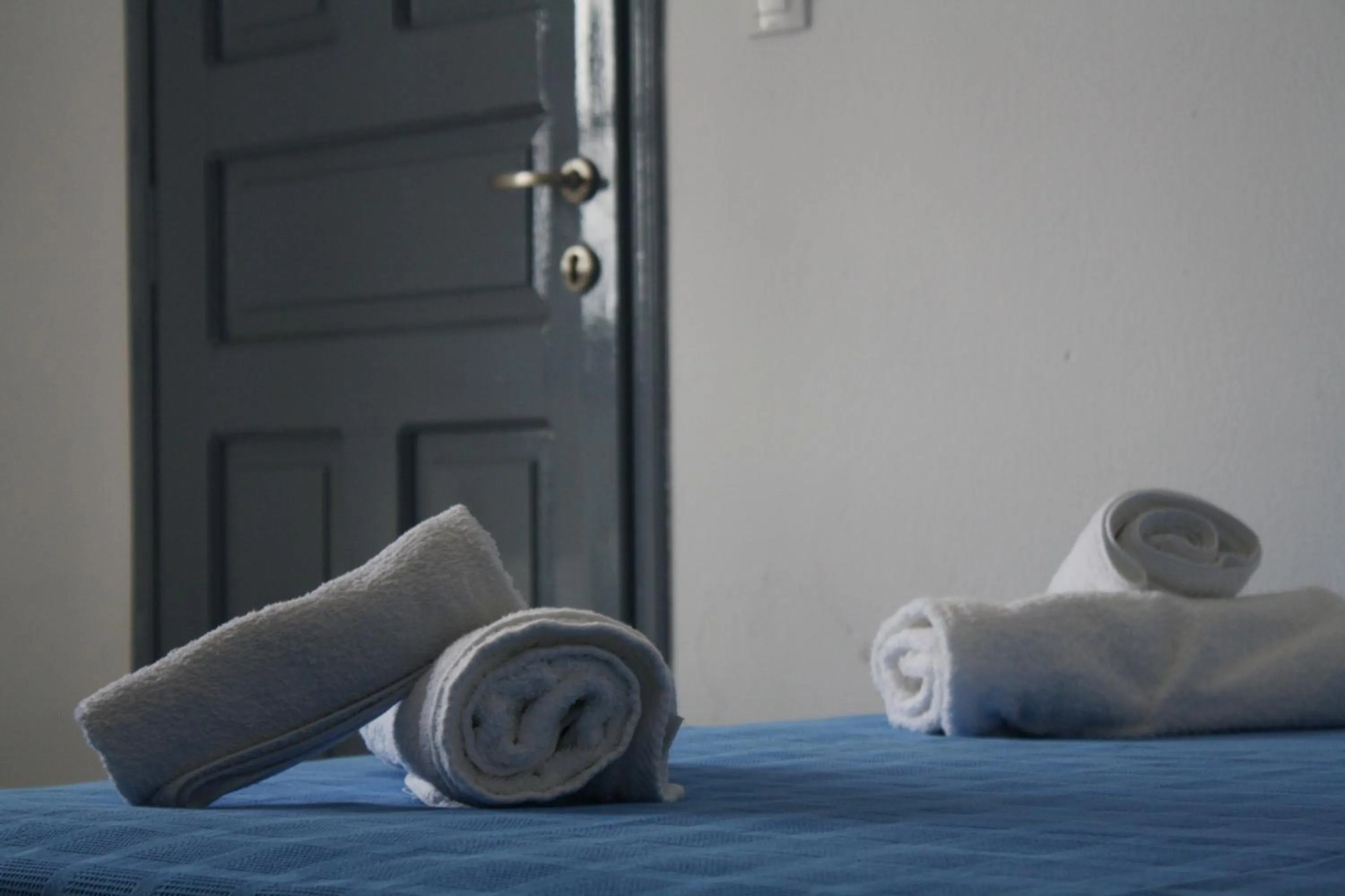 Bed in Maryloujohn Villas Oia