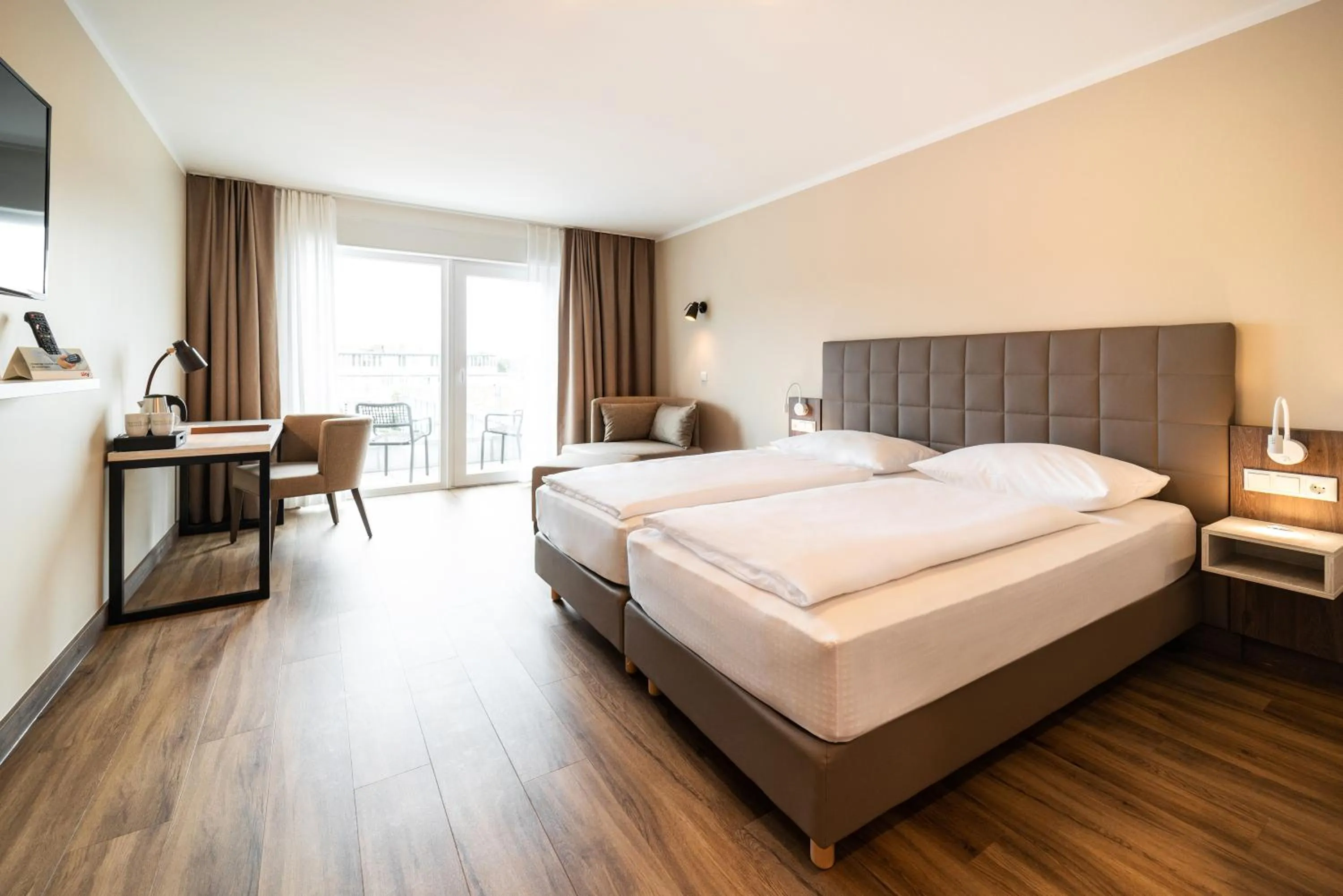 Photo of the whole room, Bed in Hotel Spree-idyll