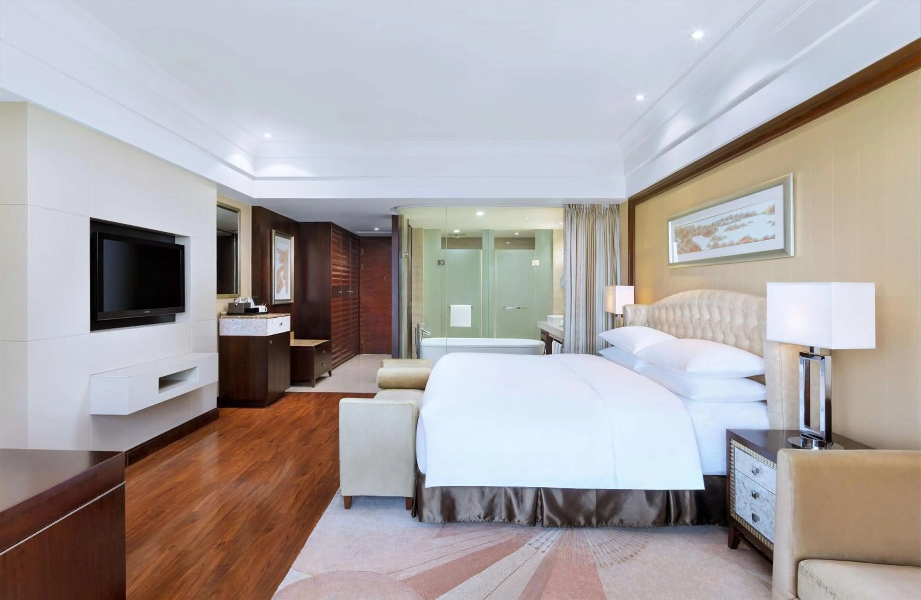 Bedroom, Bed in Hilton Hangzhou Qiandao Lake Resort