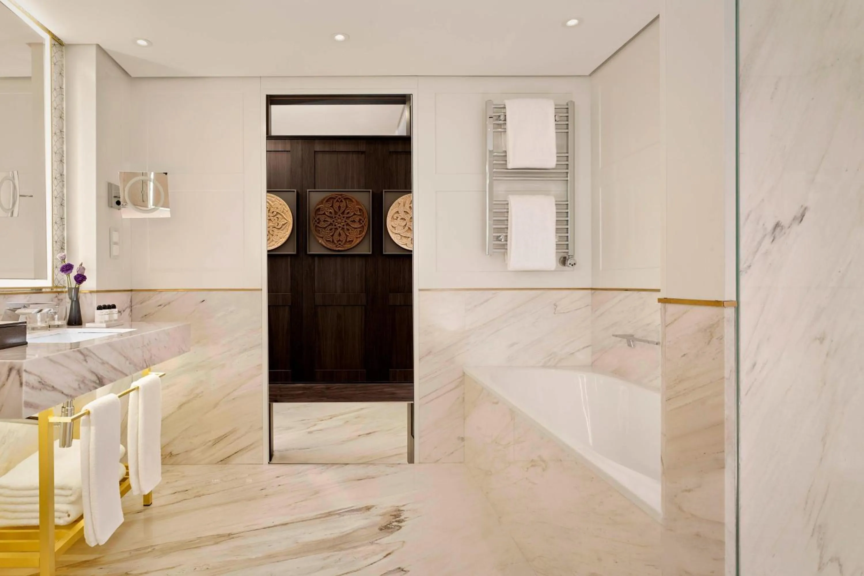 Bathroom, Bed in The Alexander, a Luxury Collection Hotel, Yerevan