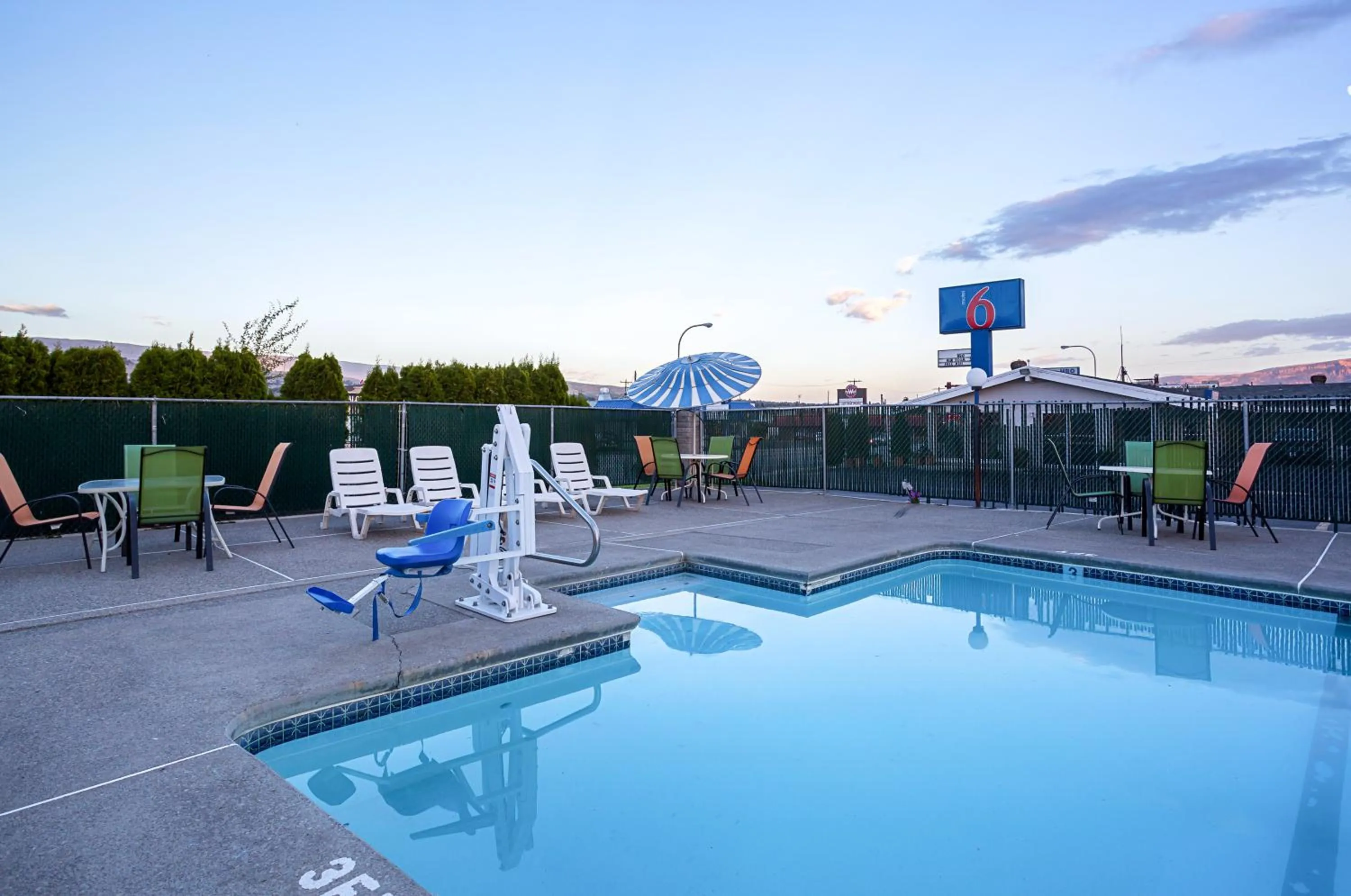 Swimming pool in Motel 6-Wenatchee, WA