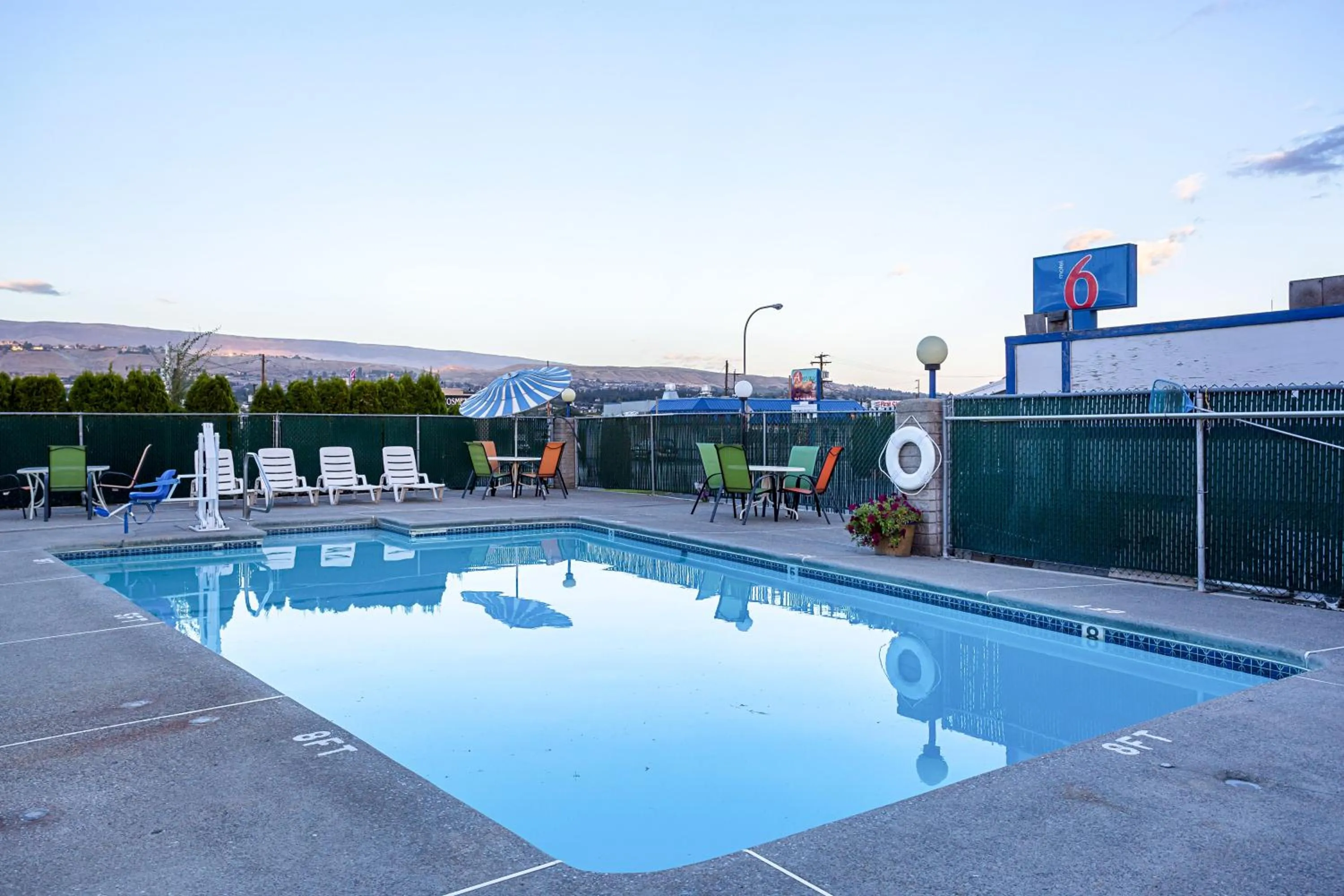 Swimming pool in Motel 6-Wenatchee, WA