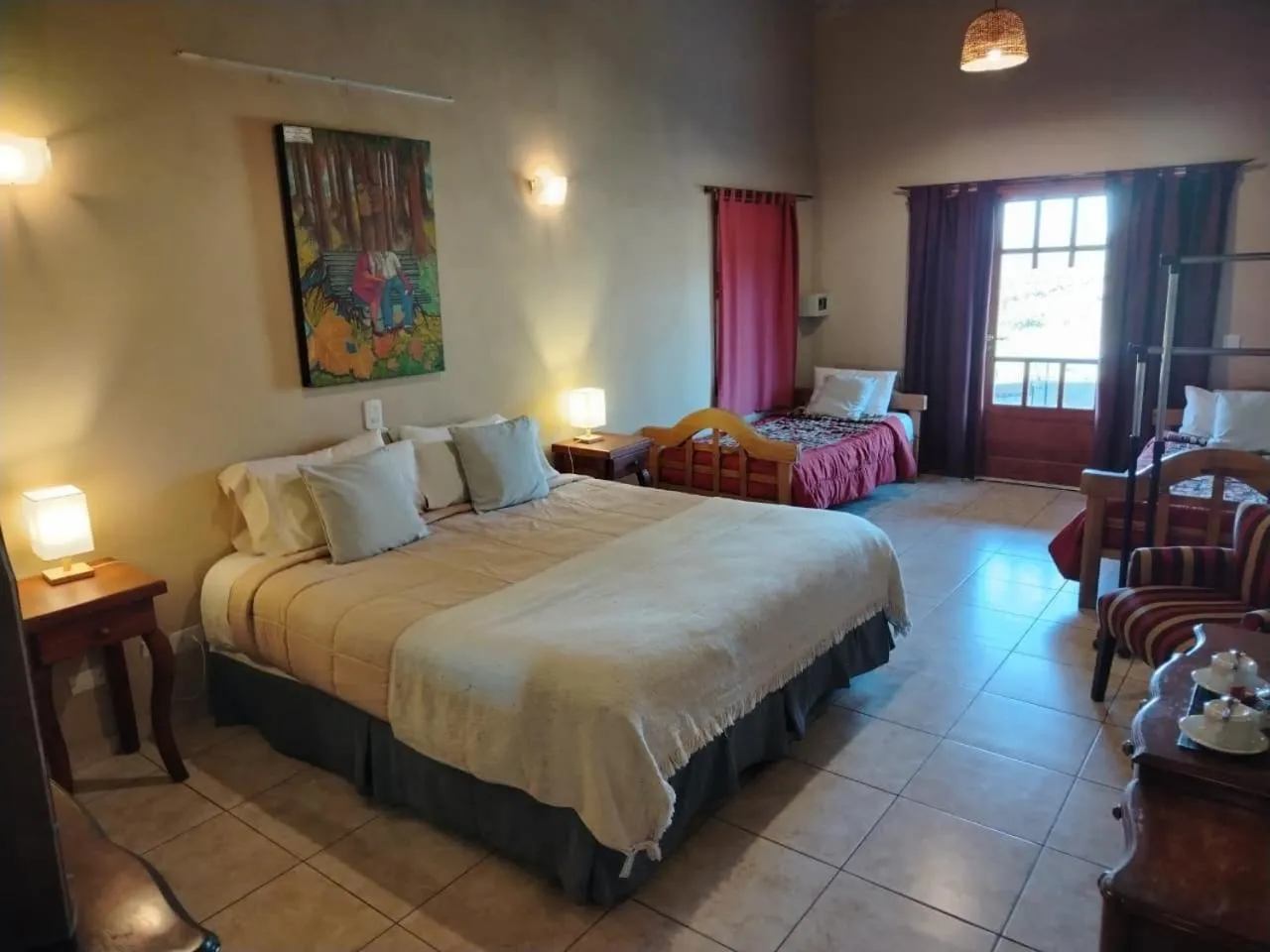 Bed in Posada Cavieres Wine Farm