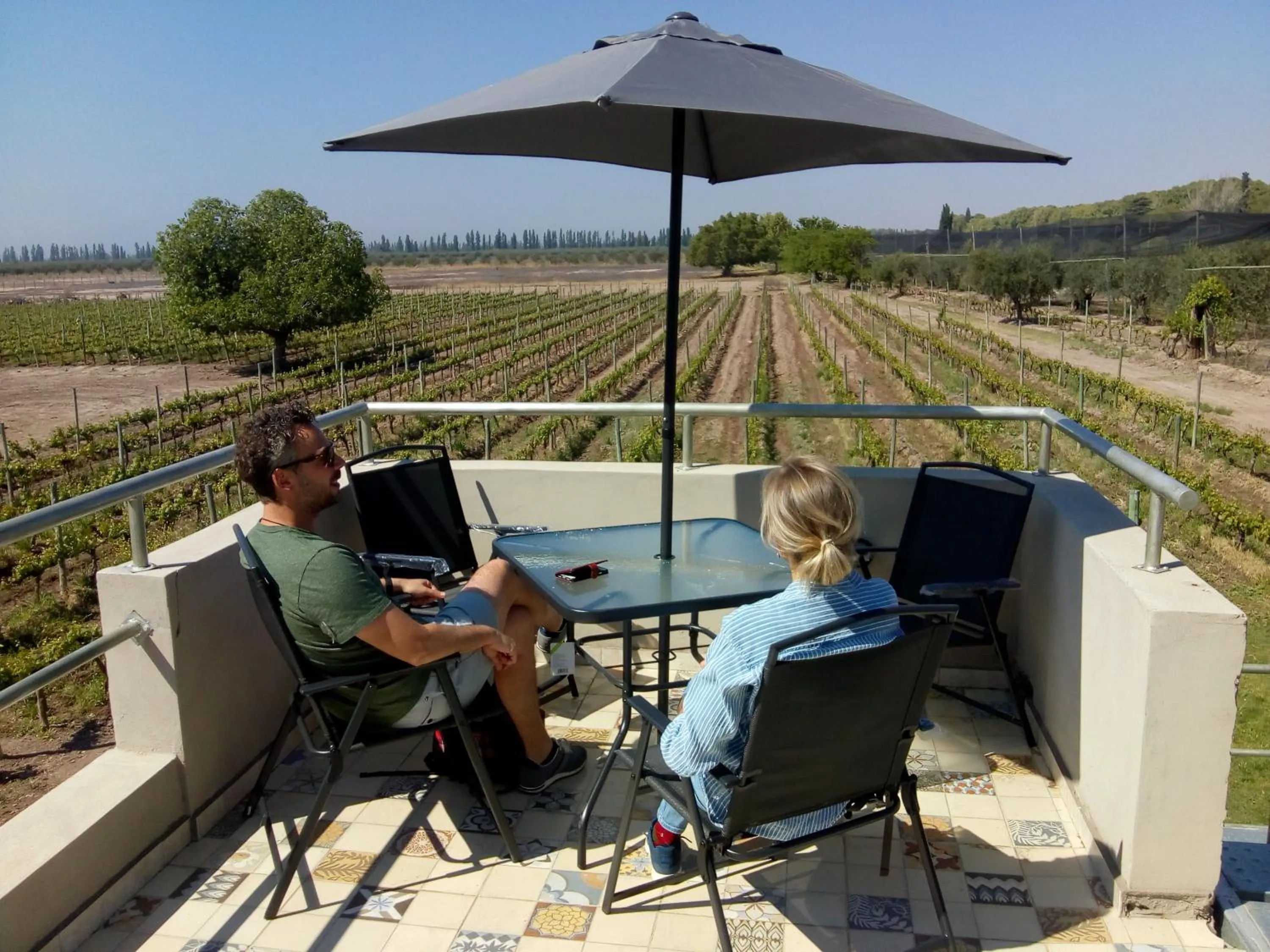 Patio in Posada Cavieres Wine Farm
