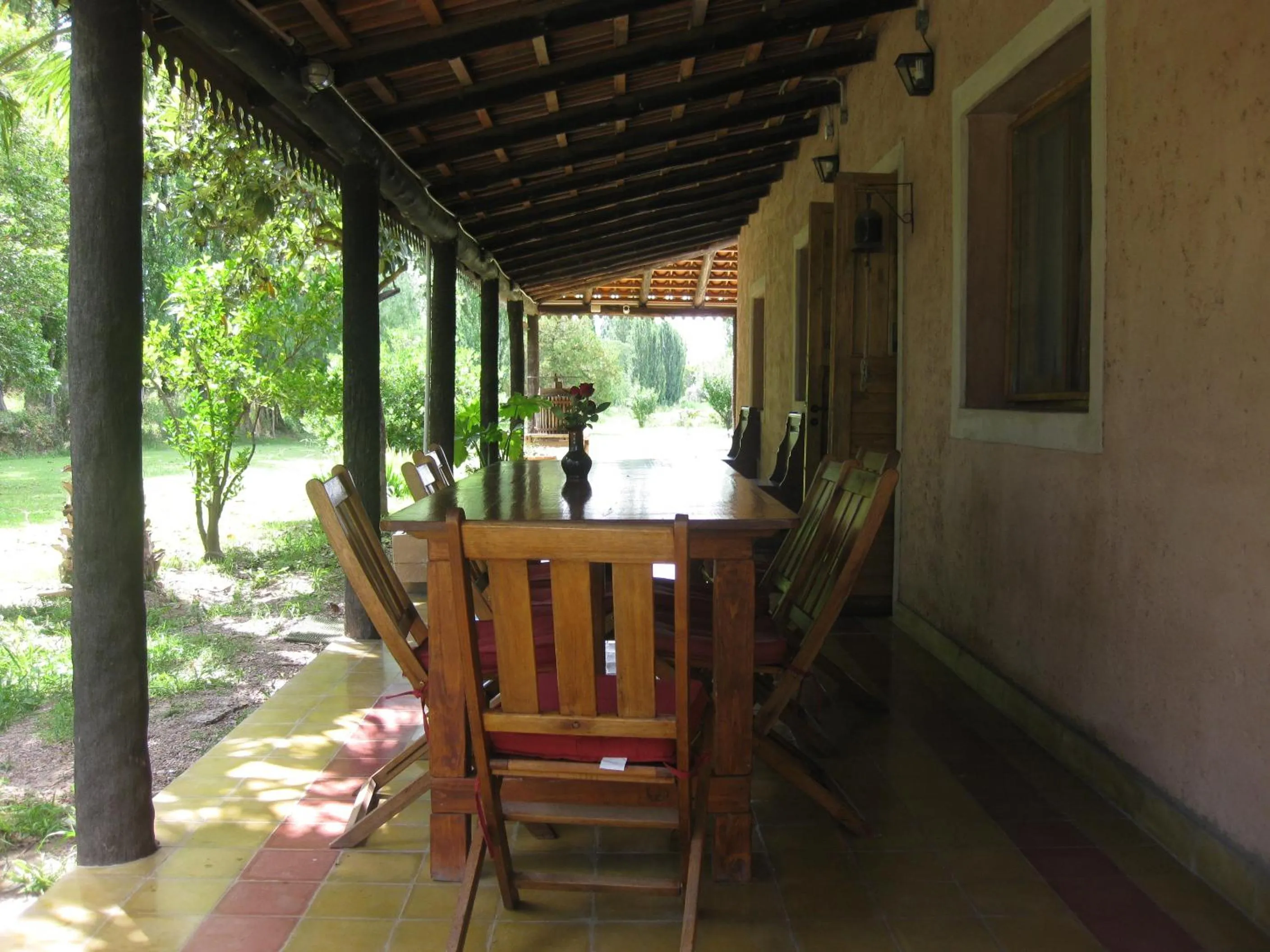Patio in Posada Cavieres Wine Farm