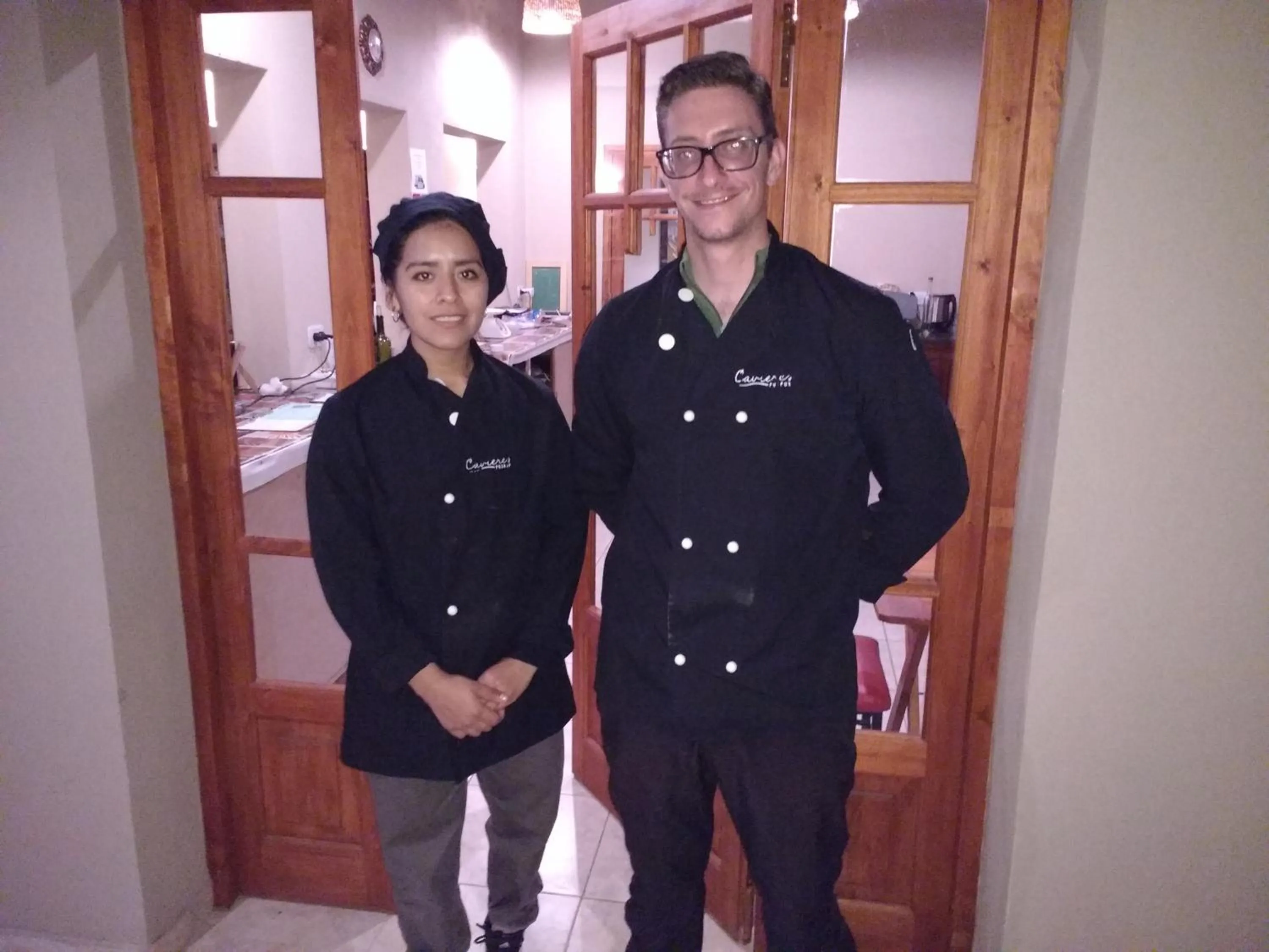 Staff in Posada Cavieres Wine Farm