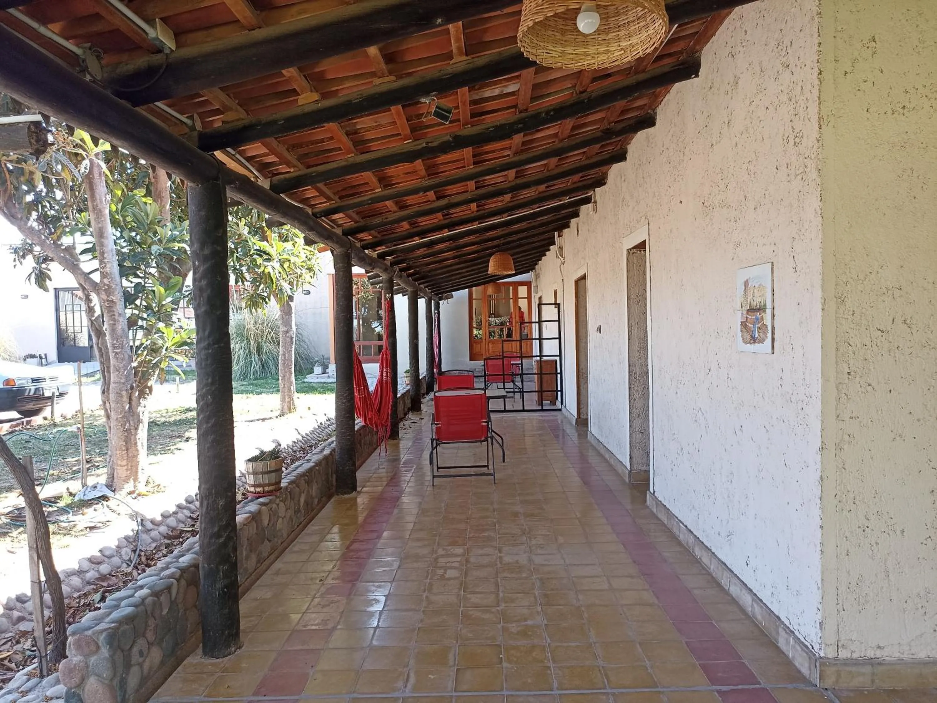 Patio in Posada Cavieres Wine Farm