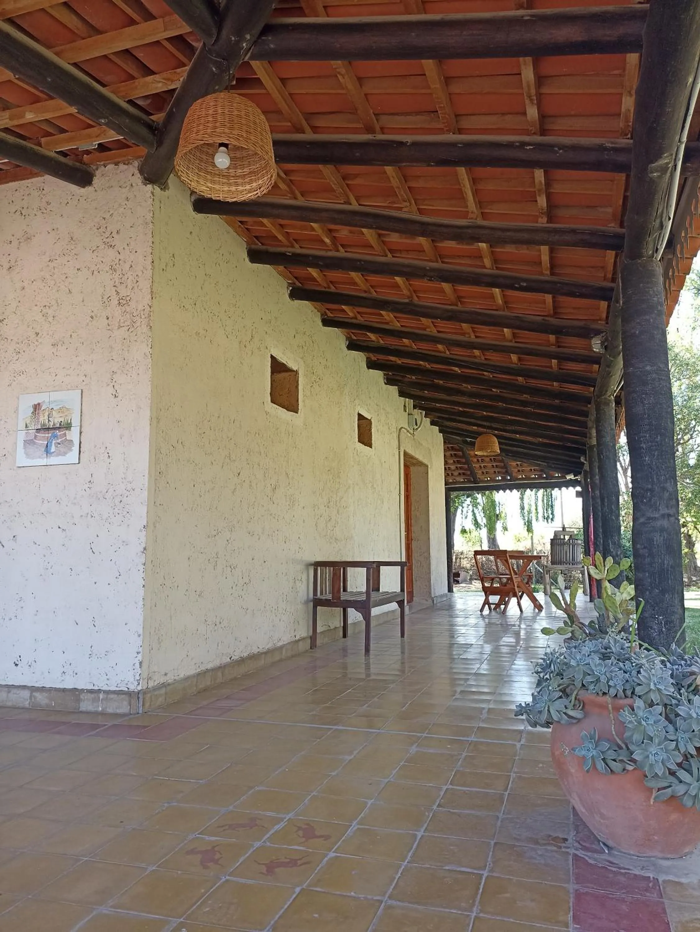 Patio in Posada Cavieres Wine Farm