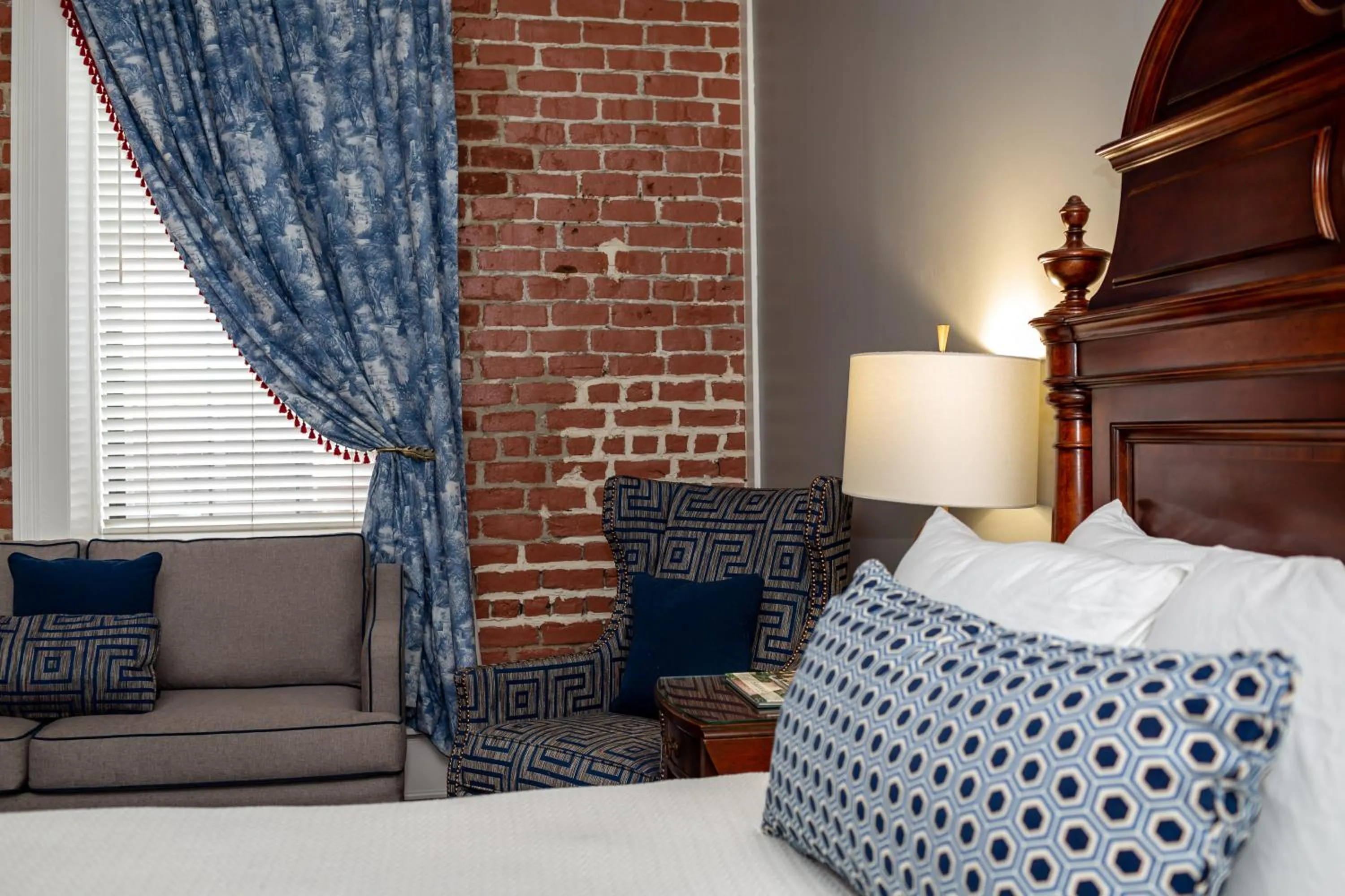 Bed in East Bay Inn, Historic Inns of Savannah Collection