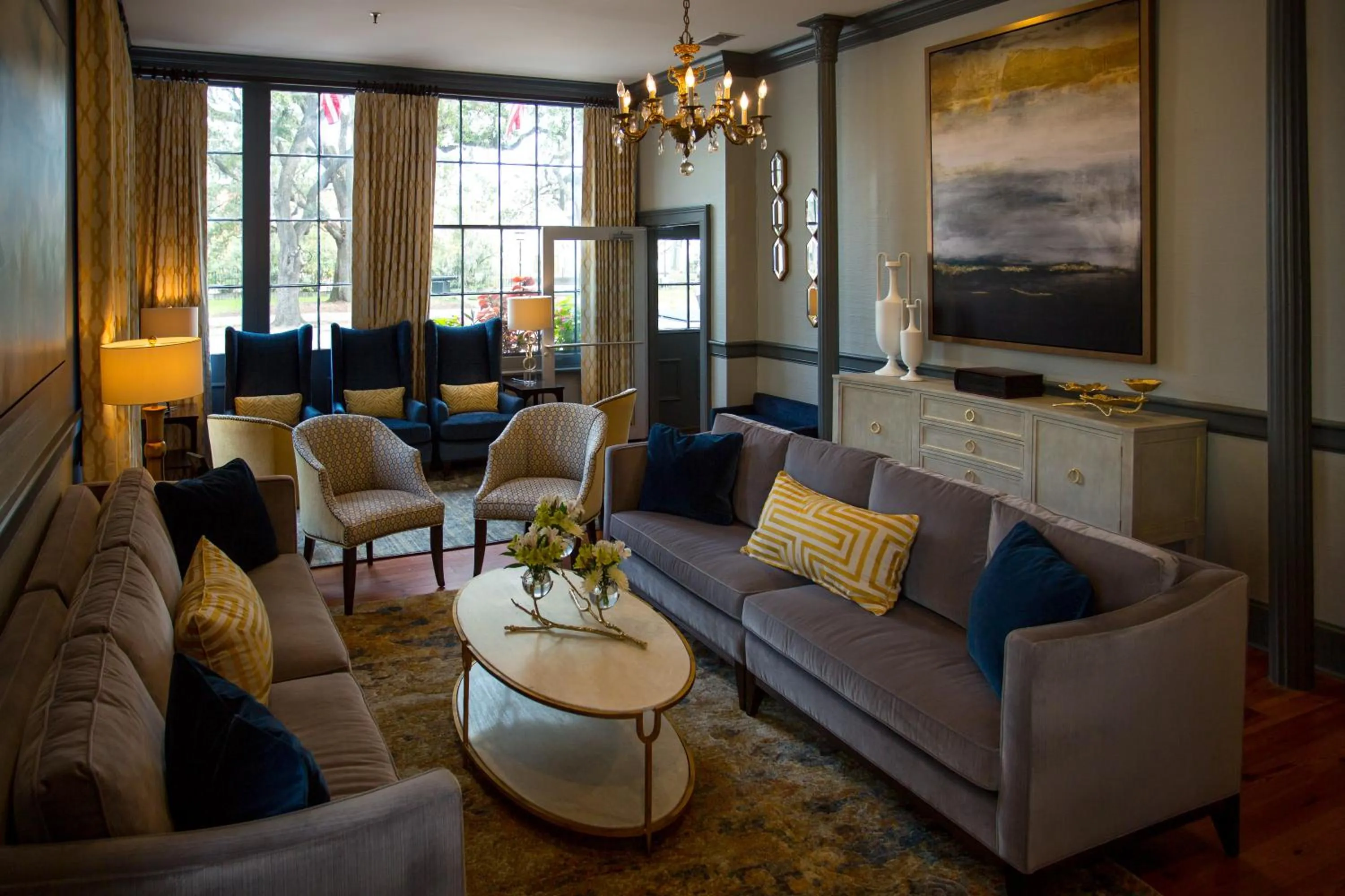 Lobby or reception in East Bay Inn, Historic Inns of Savannah Collection