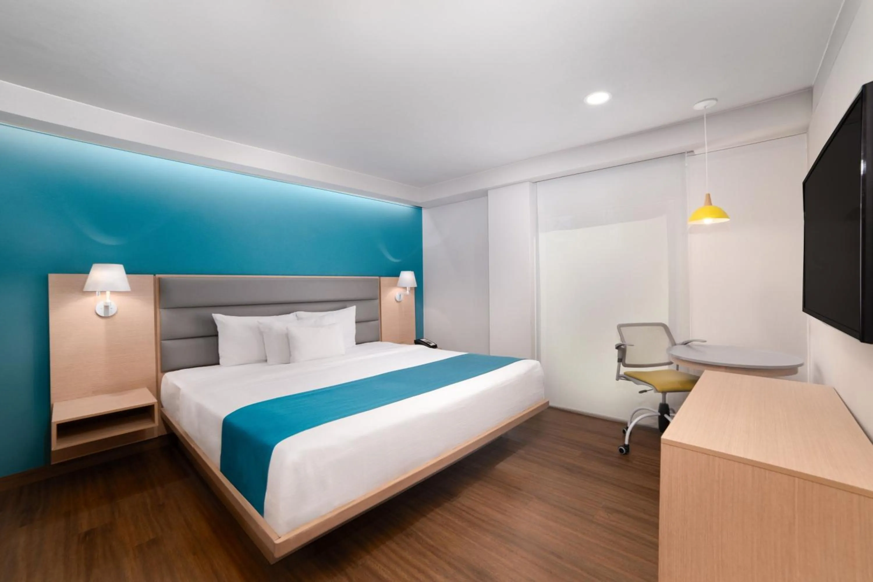 Bedroom, Bed in City Express Suites by Marriott Ciudad de México Anzures