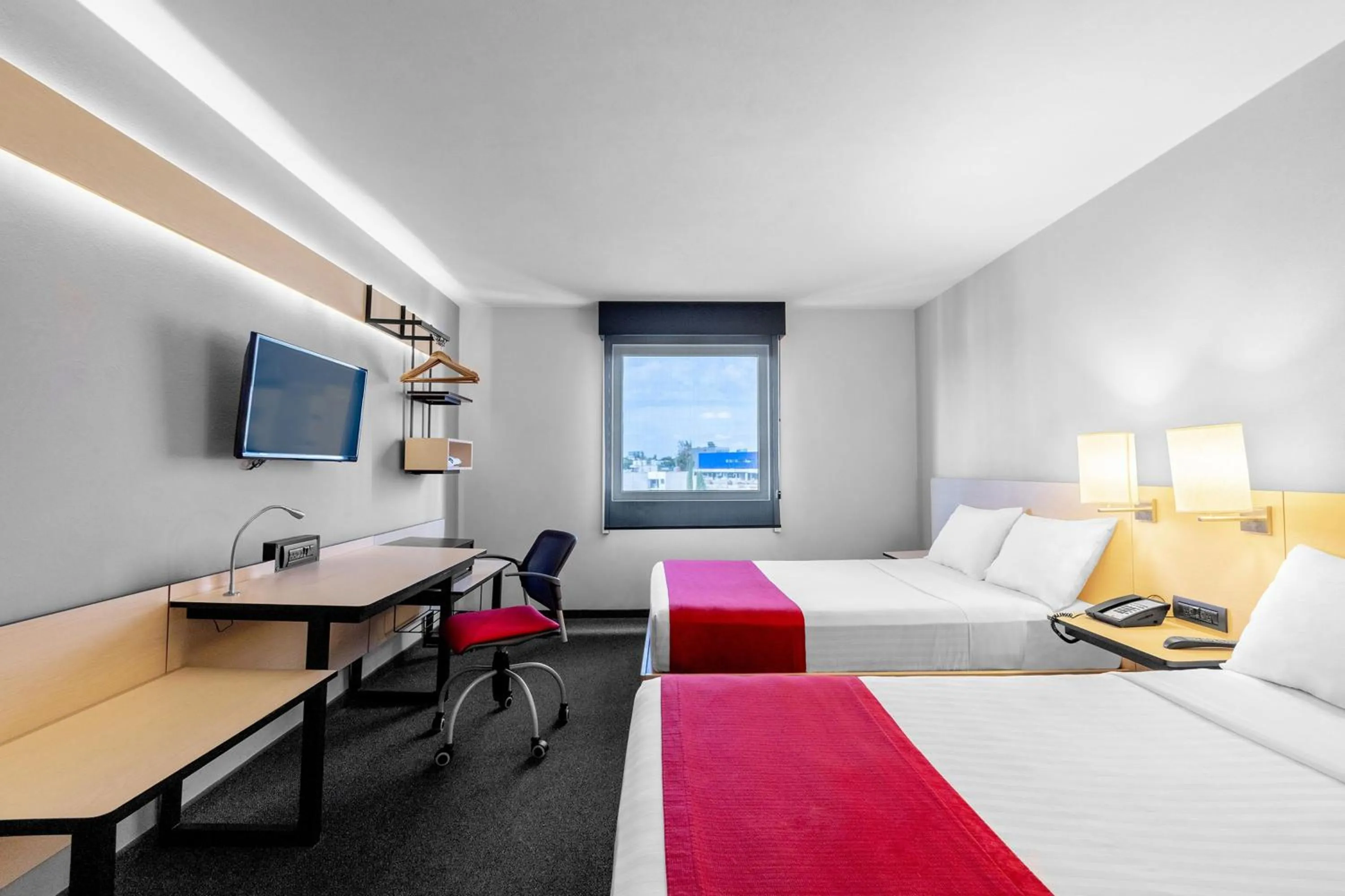 Bedroom, Bed in City Express Plus by Marriott Guadalajara Expo