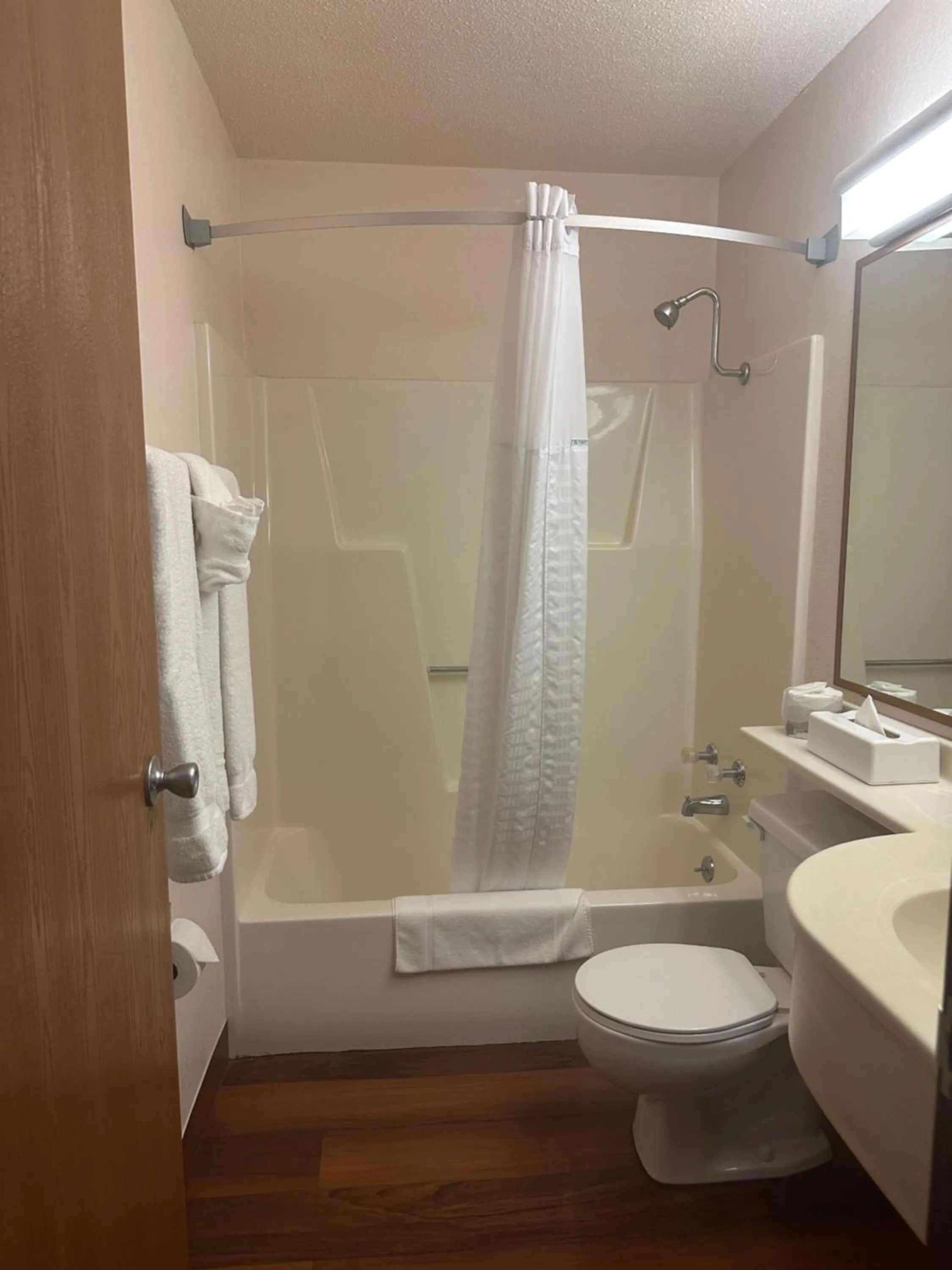 Shower in Super 8 by Wyndham Las Vegas