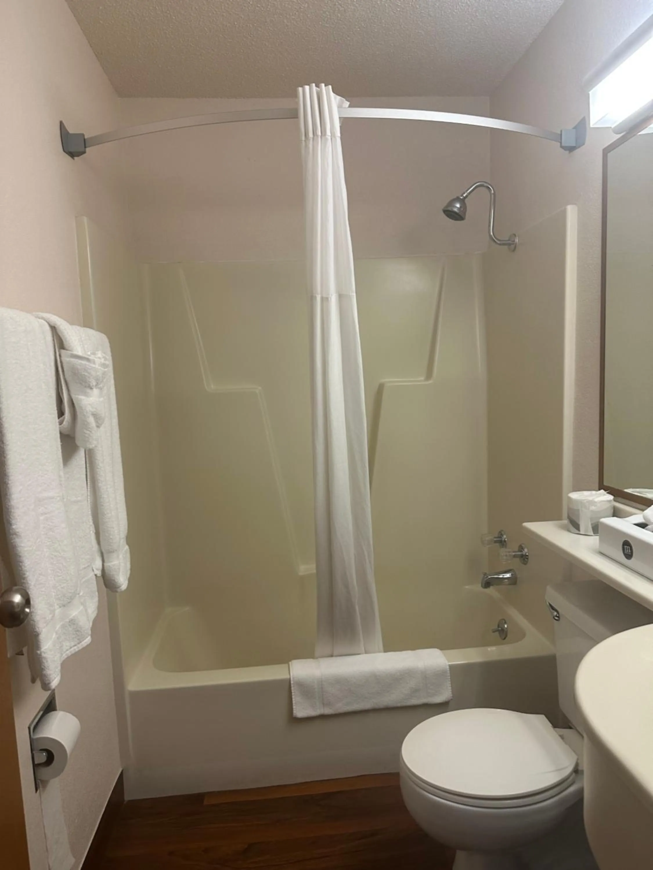 Shower in Super 8 by Wyndham Las Vegas