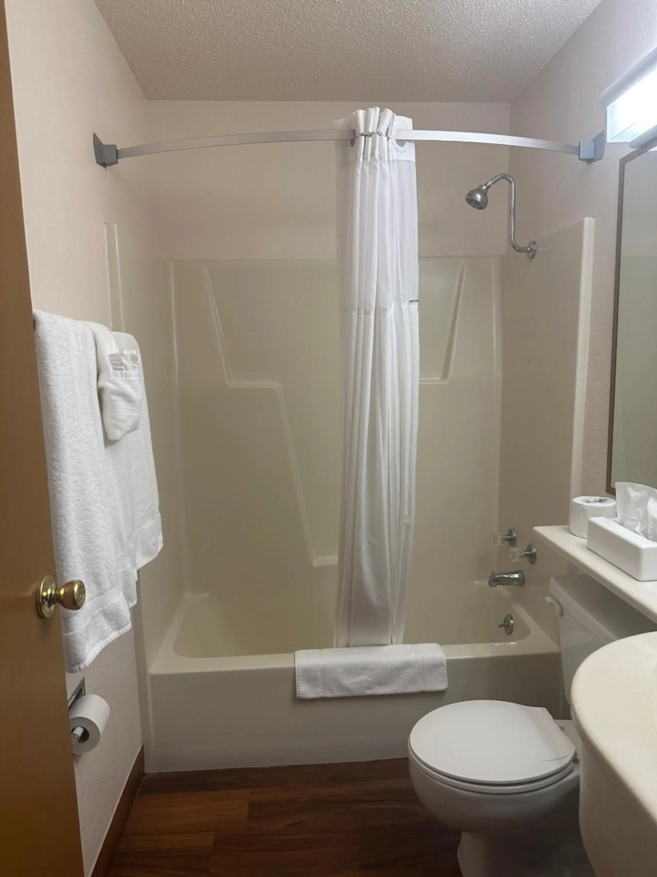 Shower in Super 8 by Wyndham Las Vegas