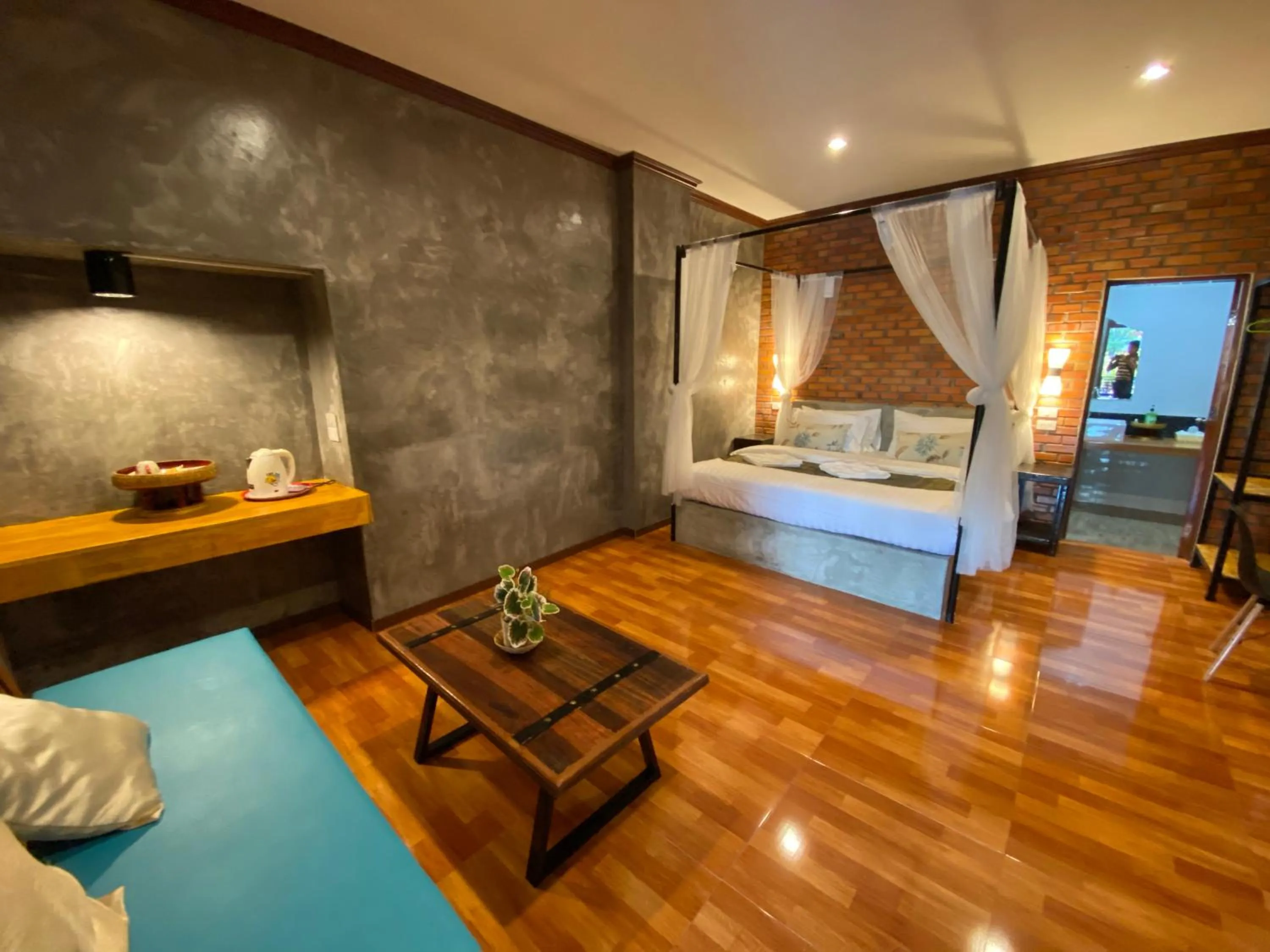 Bed in Khum Lanna Boutique Hotel