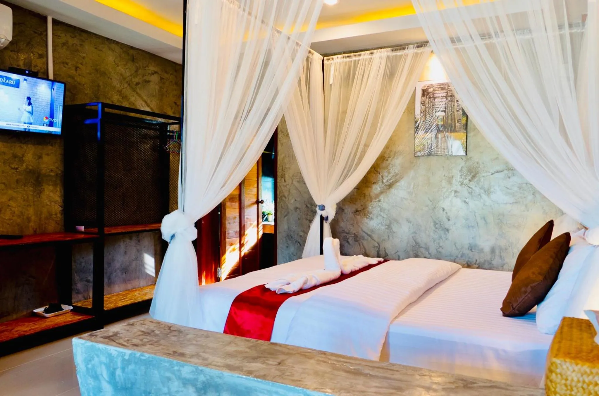Bed in Khum Lanna Boutique Hotel