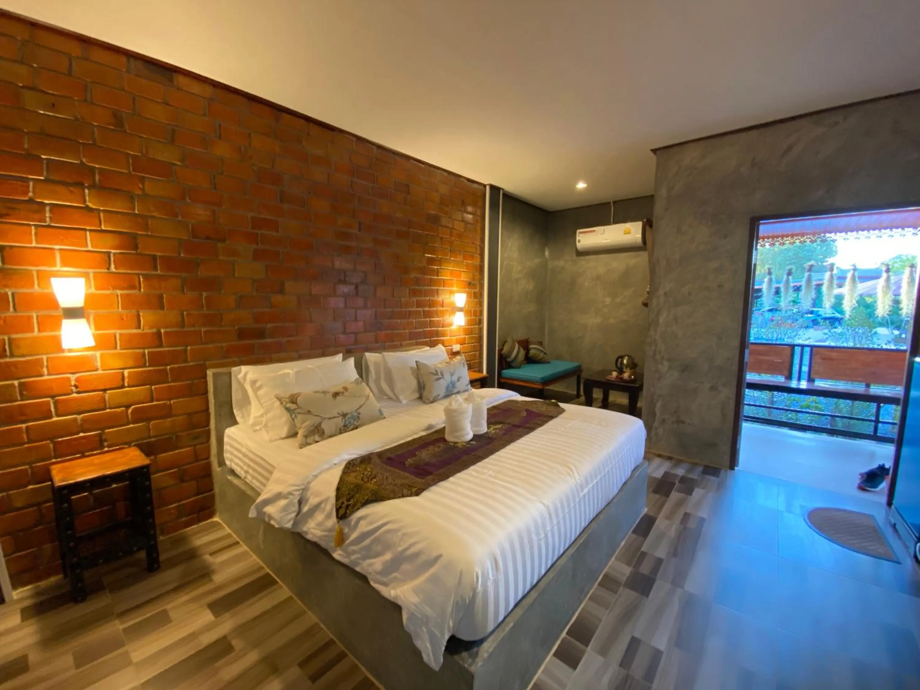 Bed in Khum Lanna Boutique Hotel