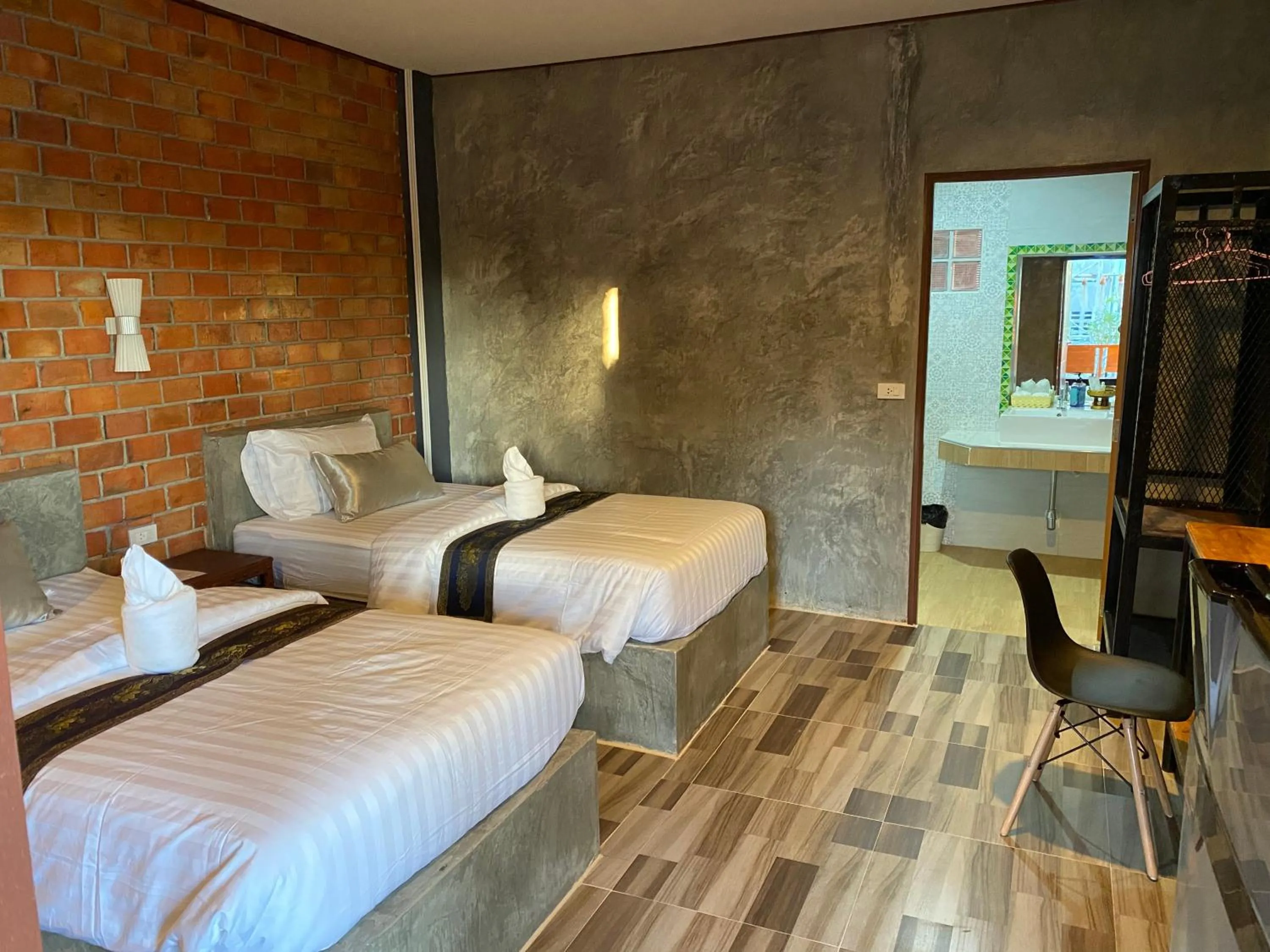 Bed in Khum Lanna Boutique Hotel