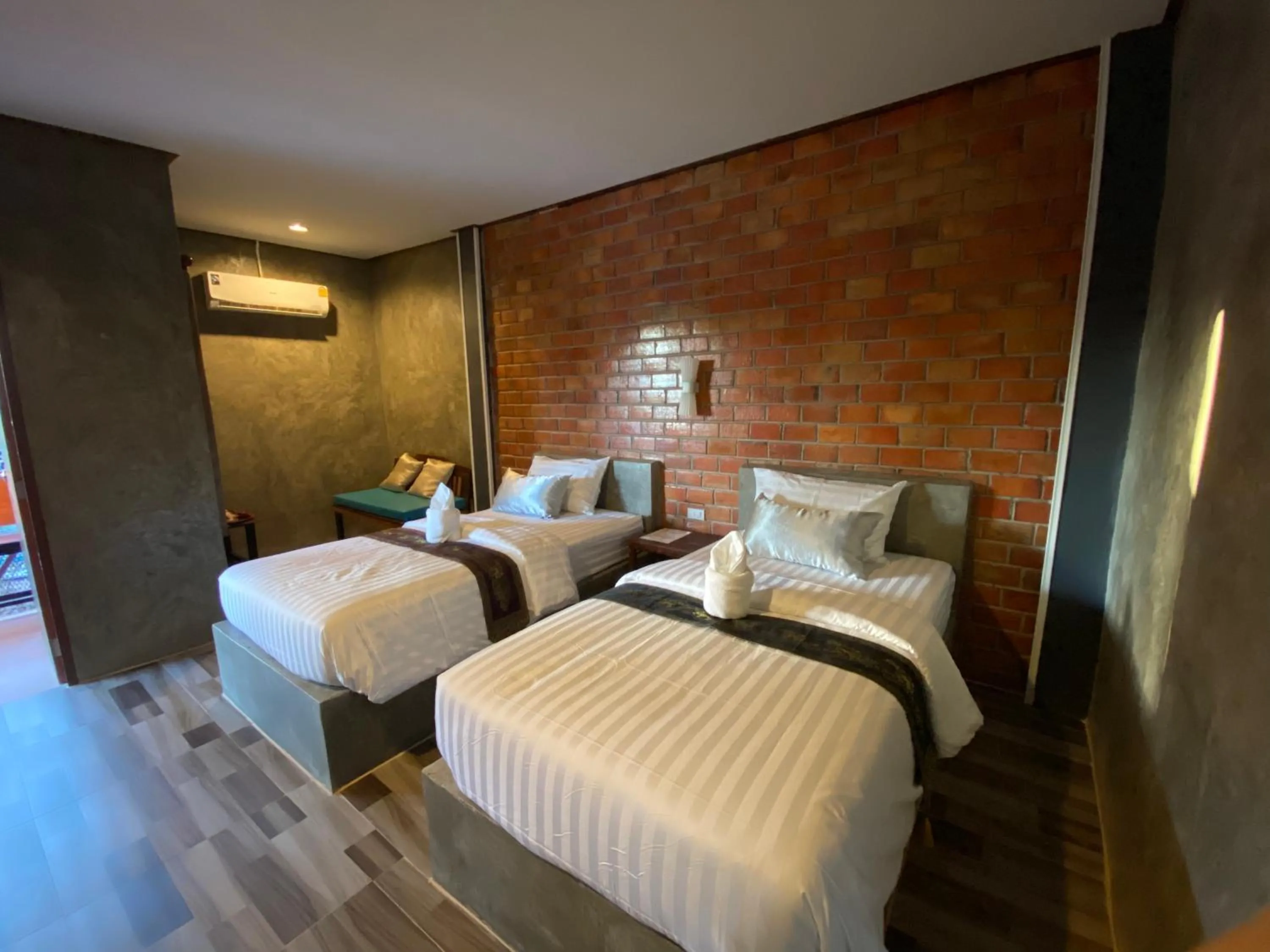 Bed in Khum Lanna Boutique Hotel