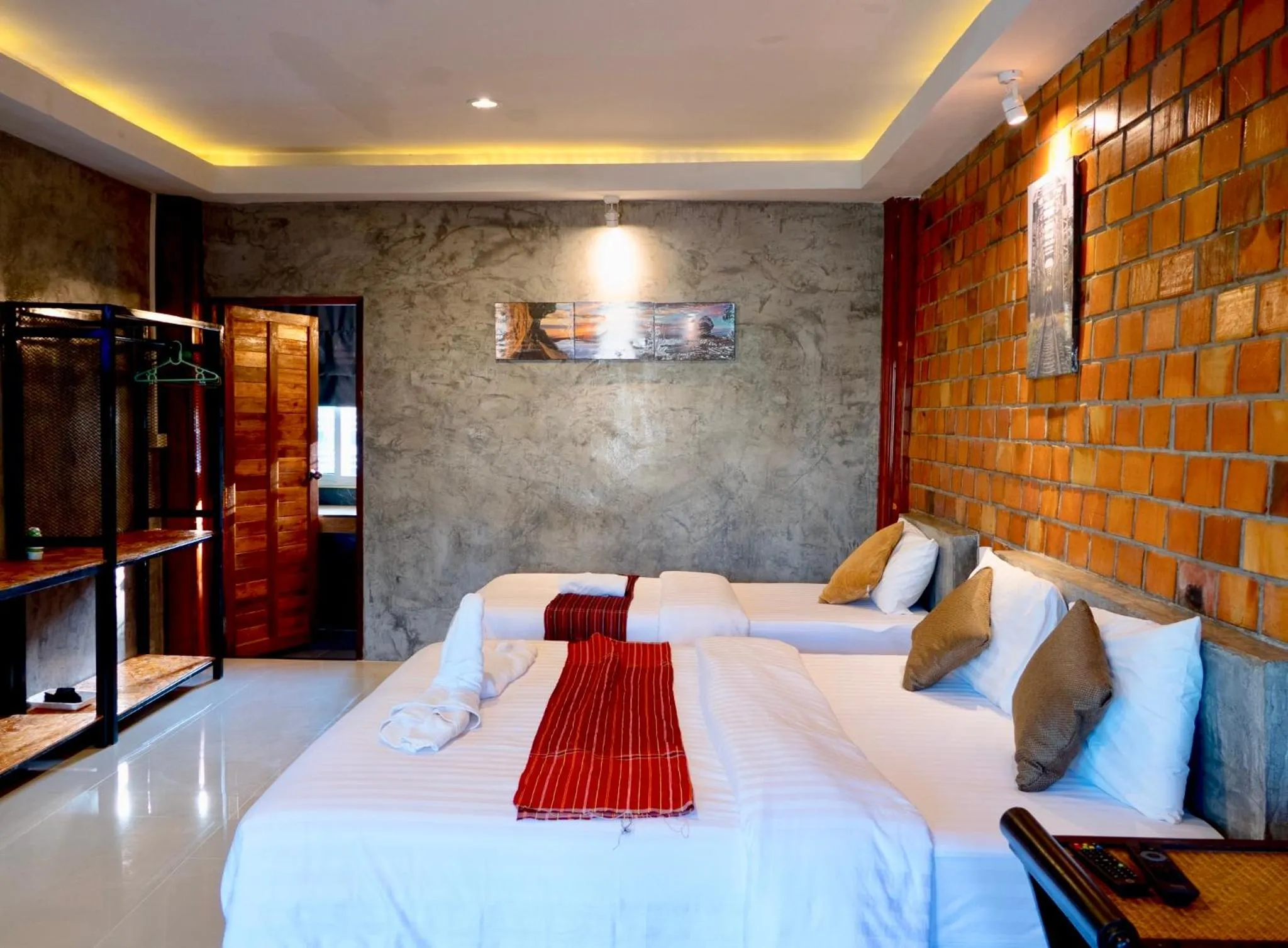 Bed in Khum Lanna Boutique Hotel