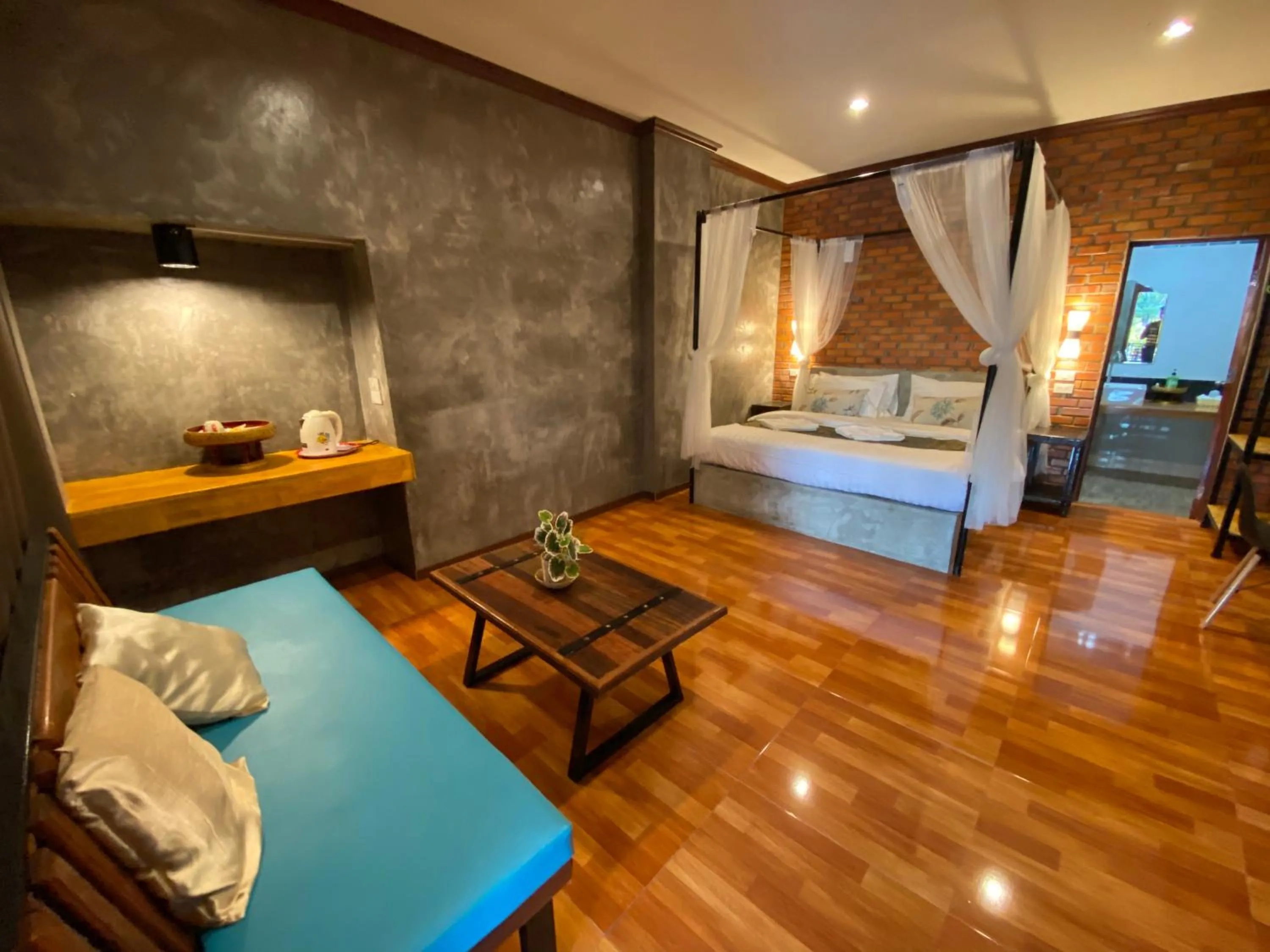 Bed in Khum Lanna Boutique Hotel