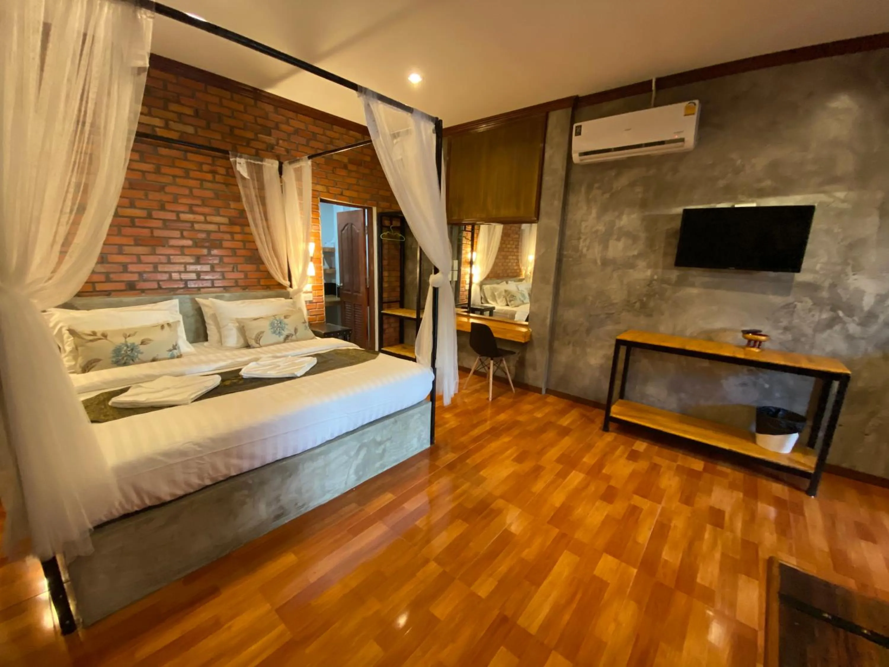 Bed in Khum Lanna Boutique Hotel