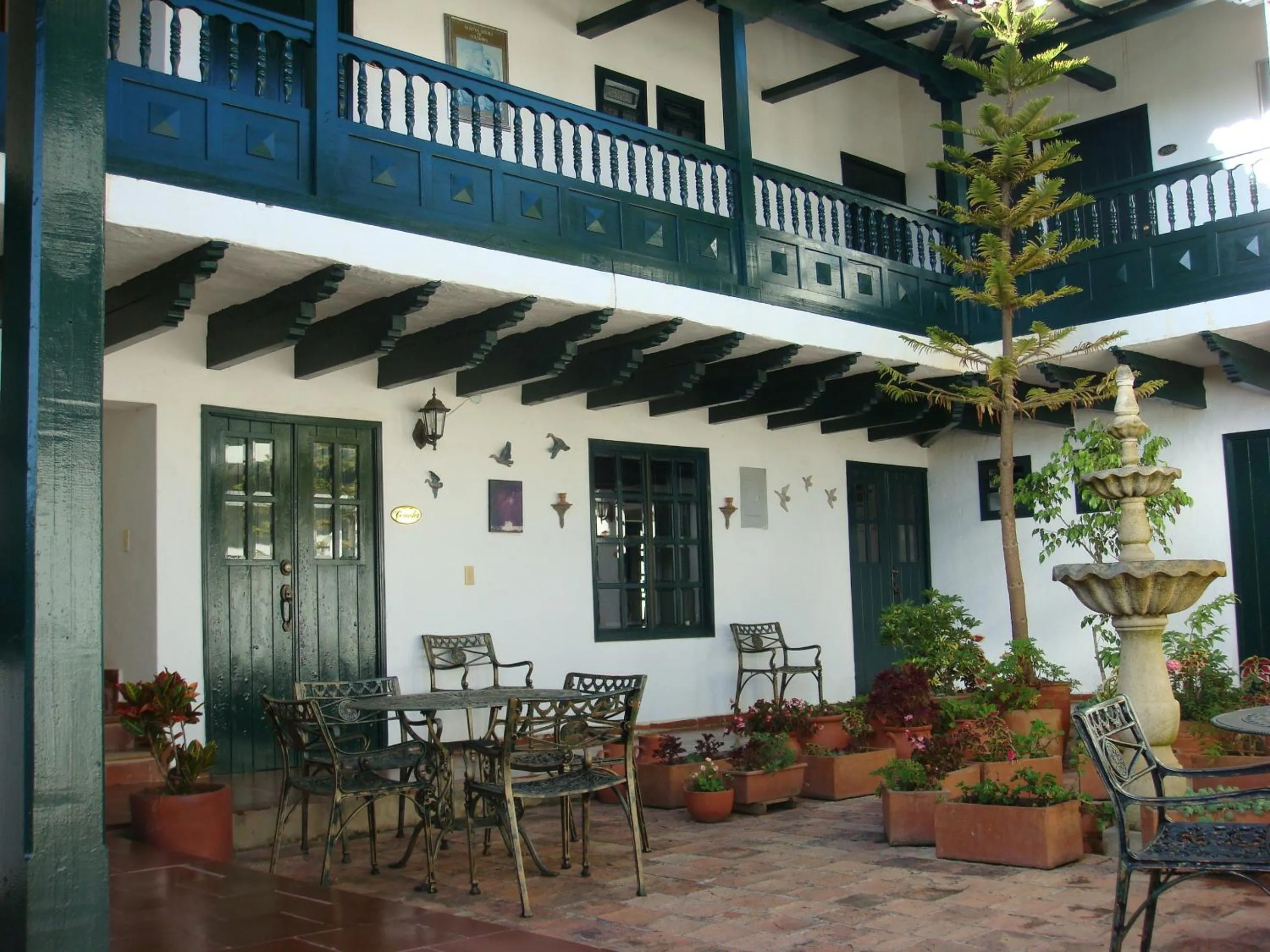 Balcony/Terrace in Hotel Hospederia San Carlos Villa De Leyva